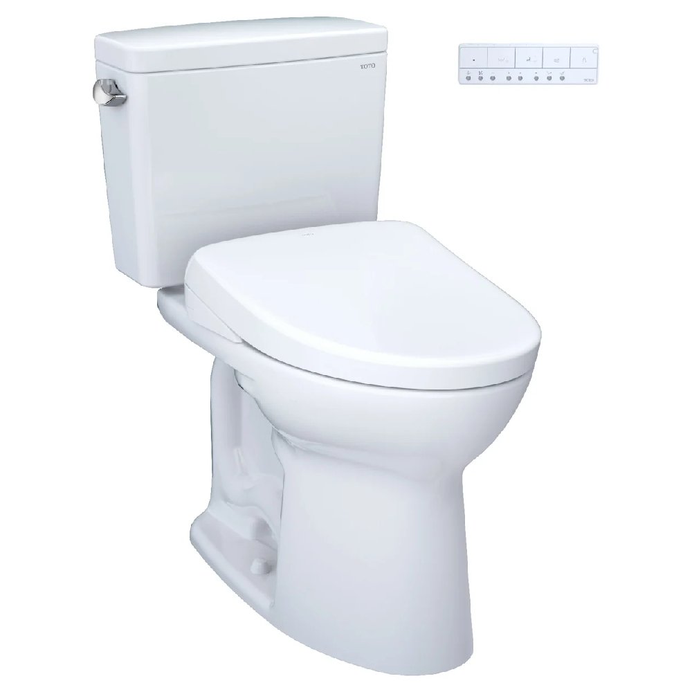 [MW7764736CSFGA#01] TOTO Drake 1.6 GPF Elongated Toilet With S7A Auto Open Bidet Seat And EWater (SAK15280) – SAKSBY WHOLESAL