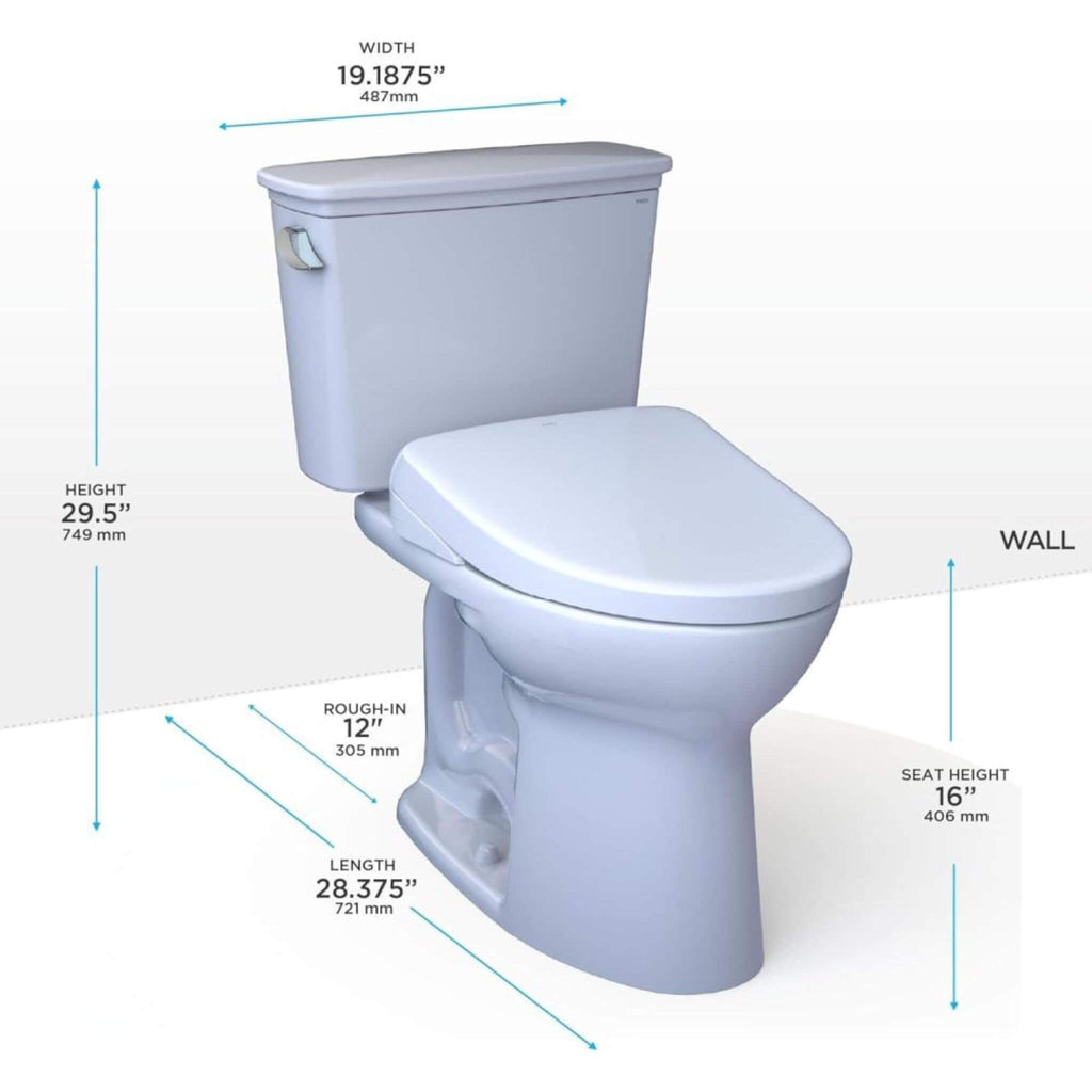 [MW7864726CEG#01] TOTO Drake 1.28 GPF Tornado Flush Washlet Toilet With S7 Bidet Seat (SAK27632) – SAKSBY WHOLESALE, view 4