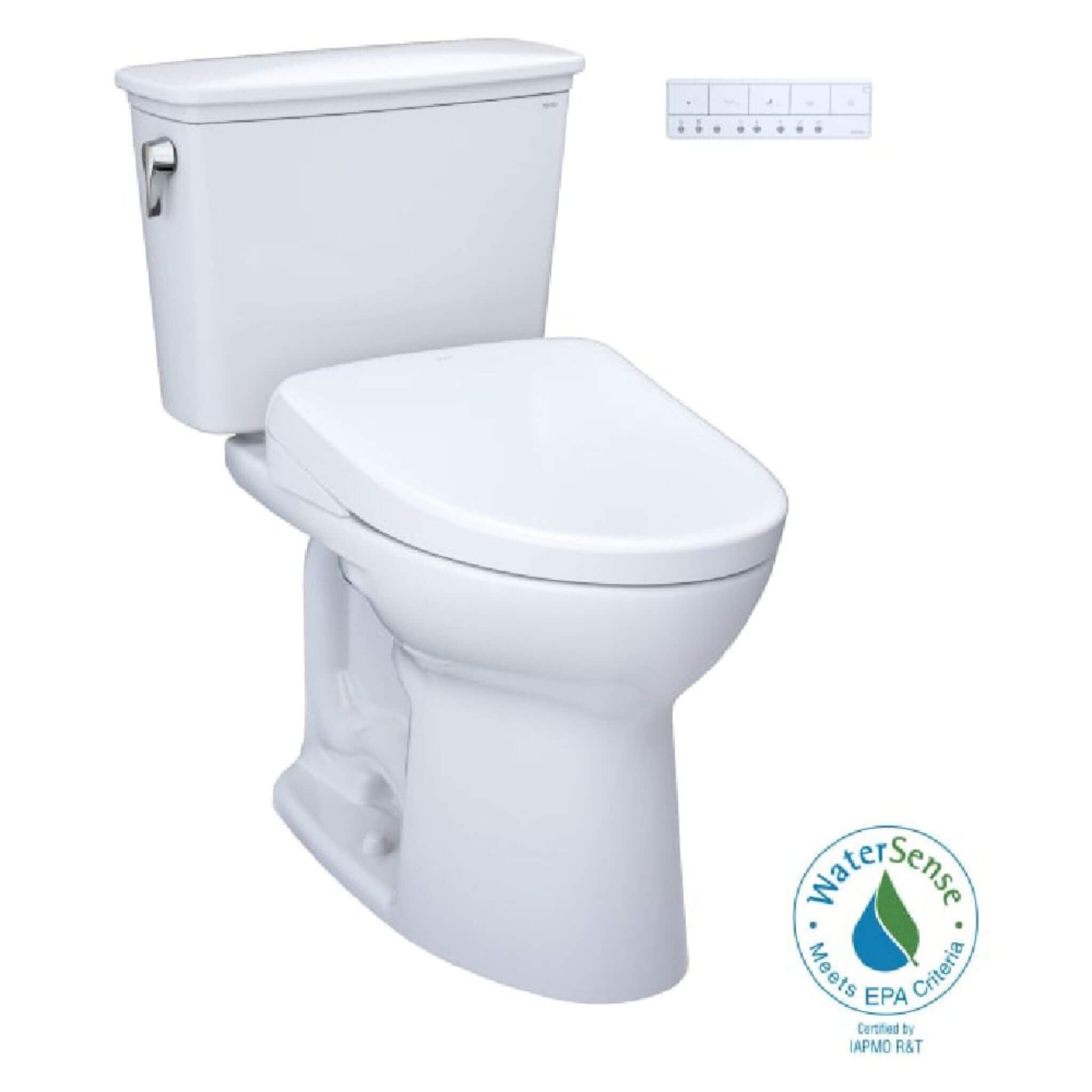 [MW7864736CEFG.10#01] TOTO Drake Washlet S7A Open Bidet Seat And 1.28 GPF Universal Height Toilet With Warm Air Dryer (SAK946