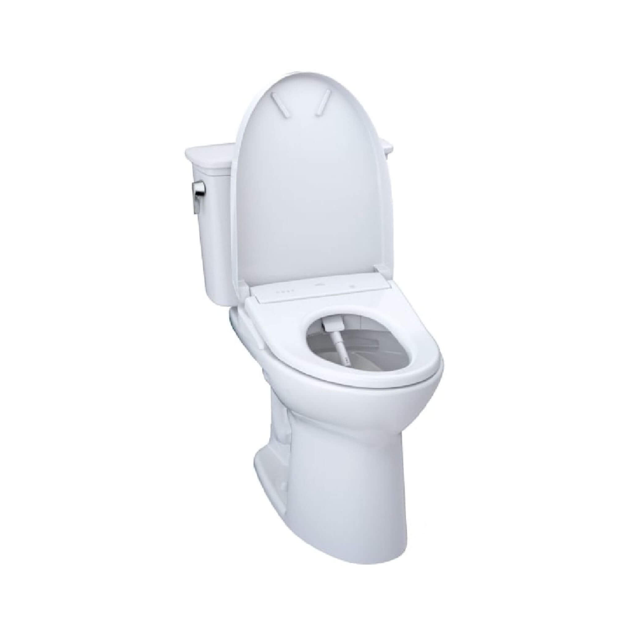 [MW7864736CEFG.10#01] TOTO Drake Washlet S7A Open Bidet Seat And 1.28 GPF Universal Height Toilet With Warm Air Dryer (SAK946