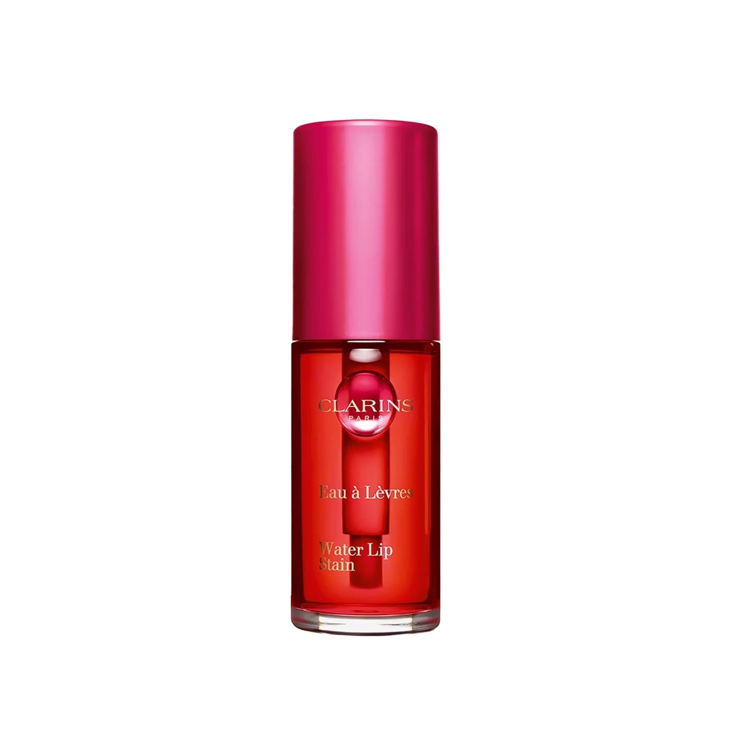 Clarins Water Lip Stain: 01 Rose - Natural Tint, Long-Lasting Lightweight Color, Comfortable Feel - Rose Dudak Parlatõcõsõ 7ml