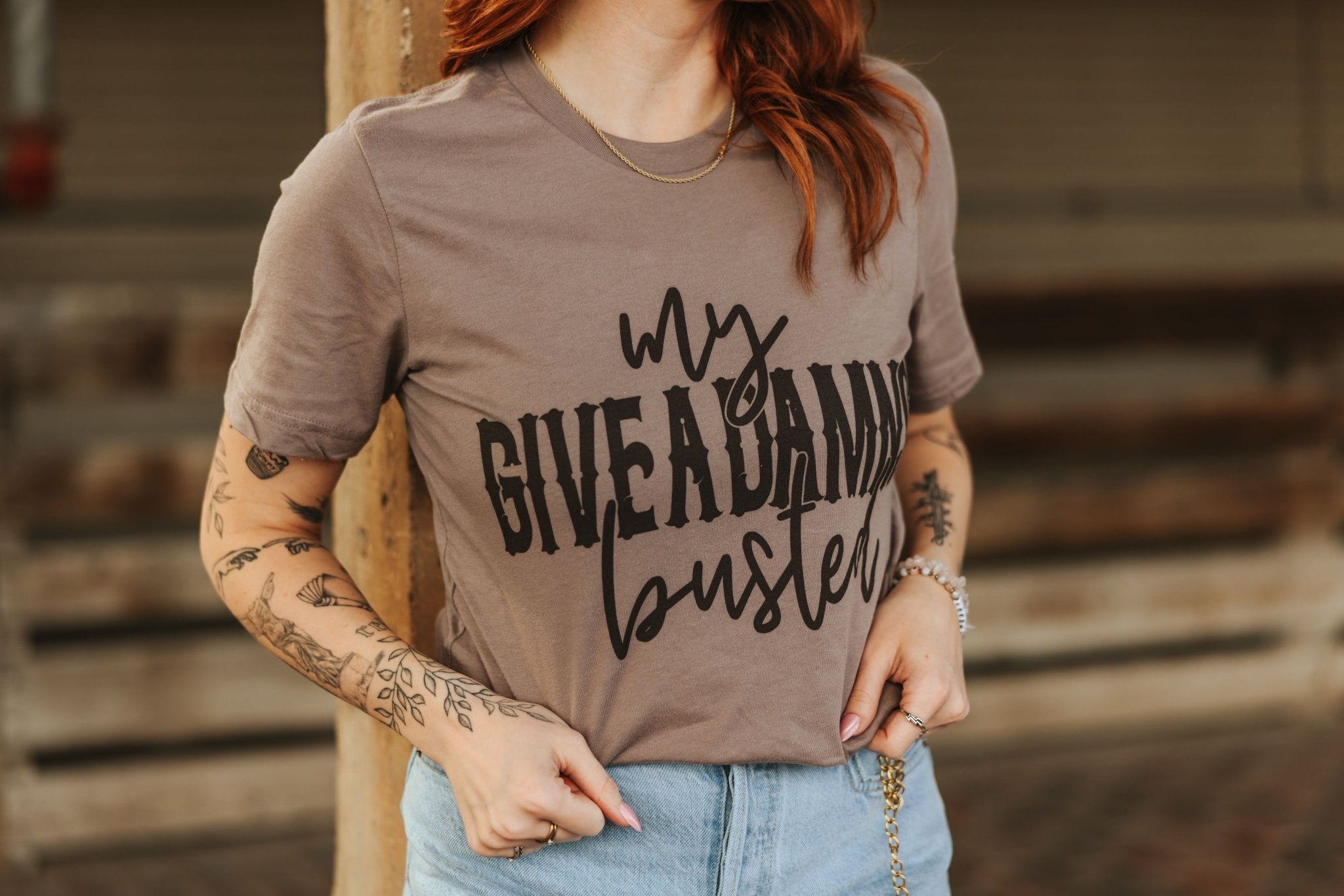 Wild Junkie My Give A Damns Busted Graphic Tee — side view