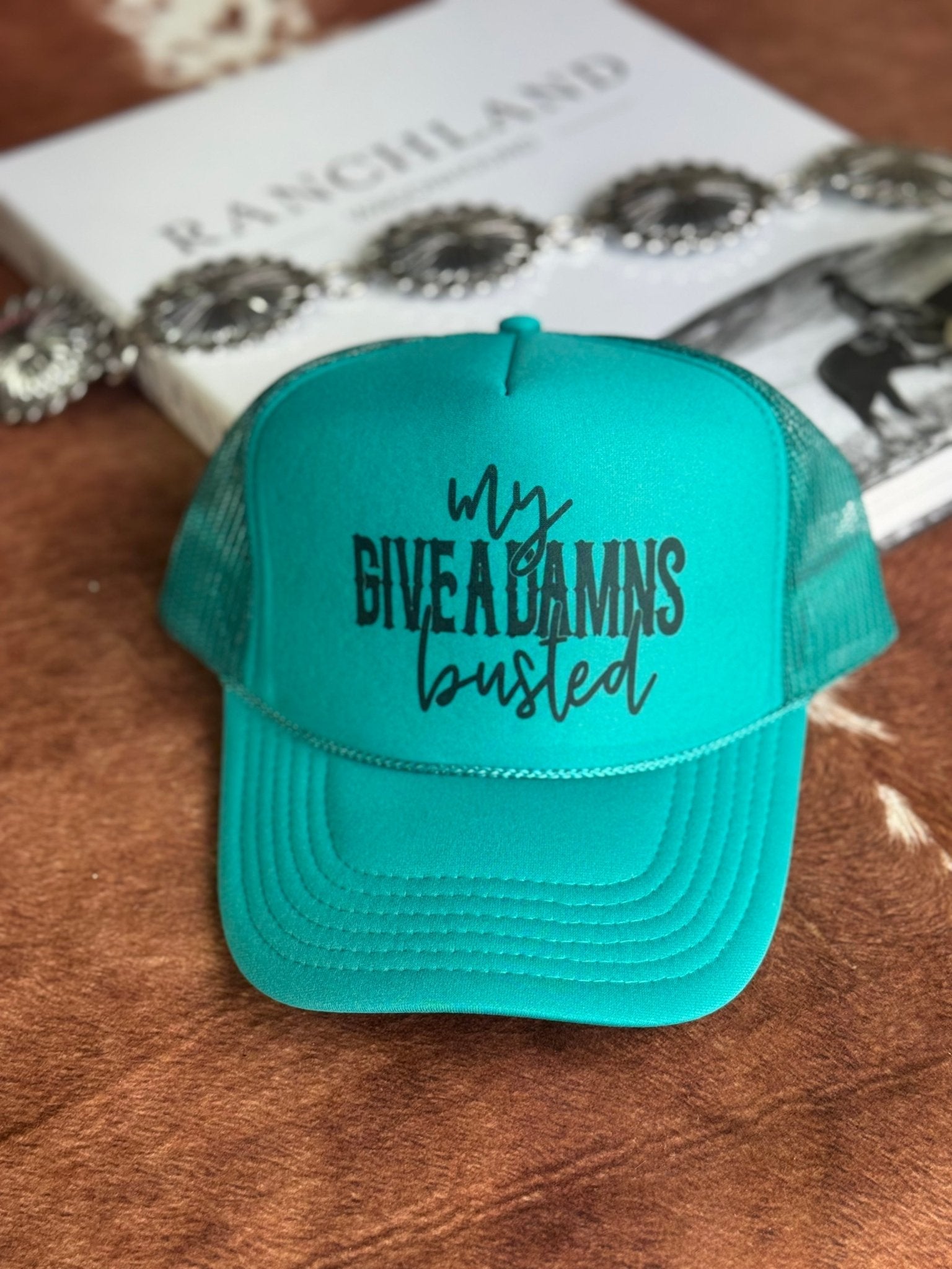 Wild Junkie My Give A Damns Busted Trucker Hat — main product shot
