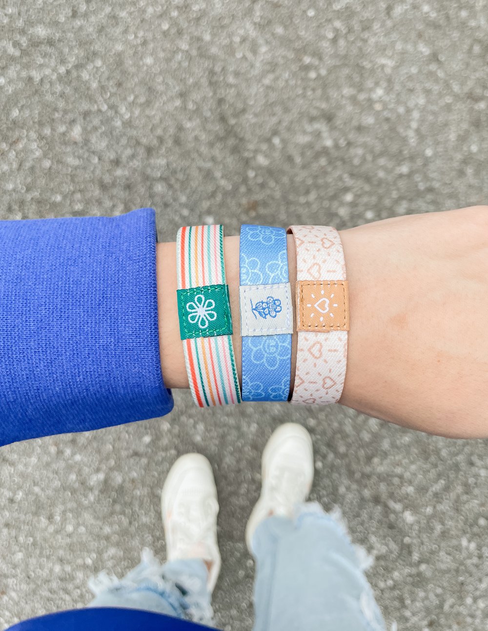 Elevated Faith Mystery Reversible Wristband — side view