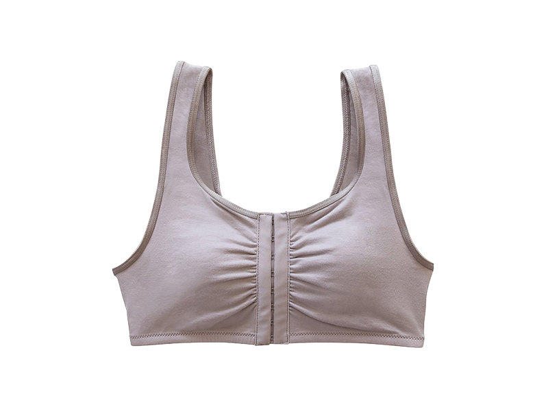 Everviolet Maia Front Close Bra, Mauve — detail close-up