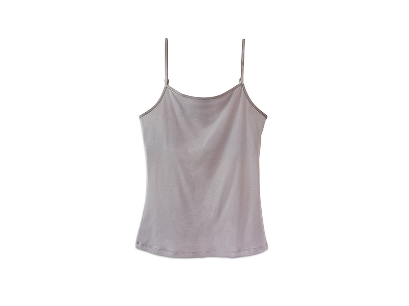Everviolet Maia Sustainable Jersey Cami, Mauve — detail close-up