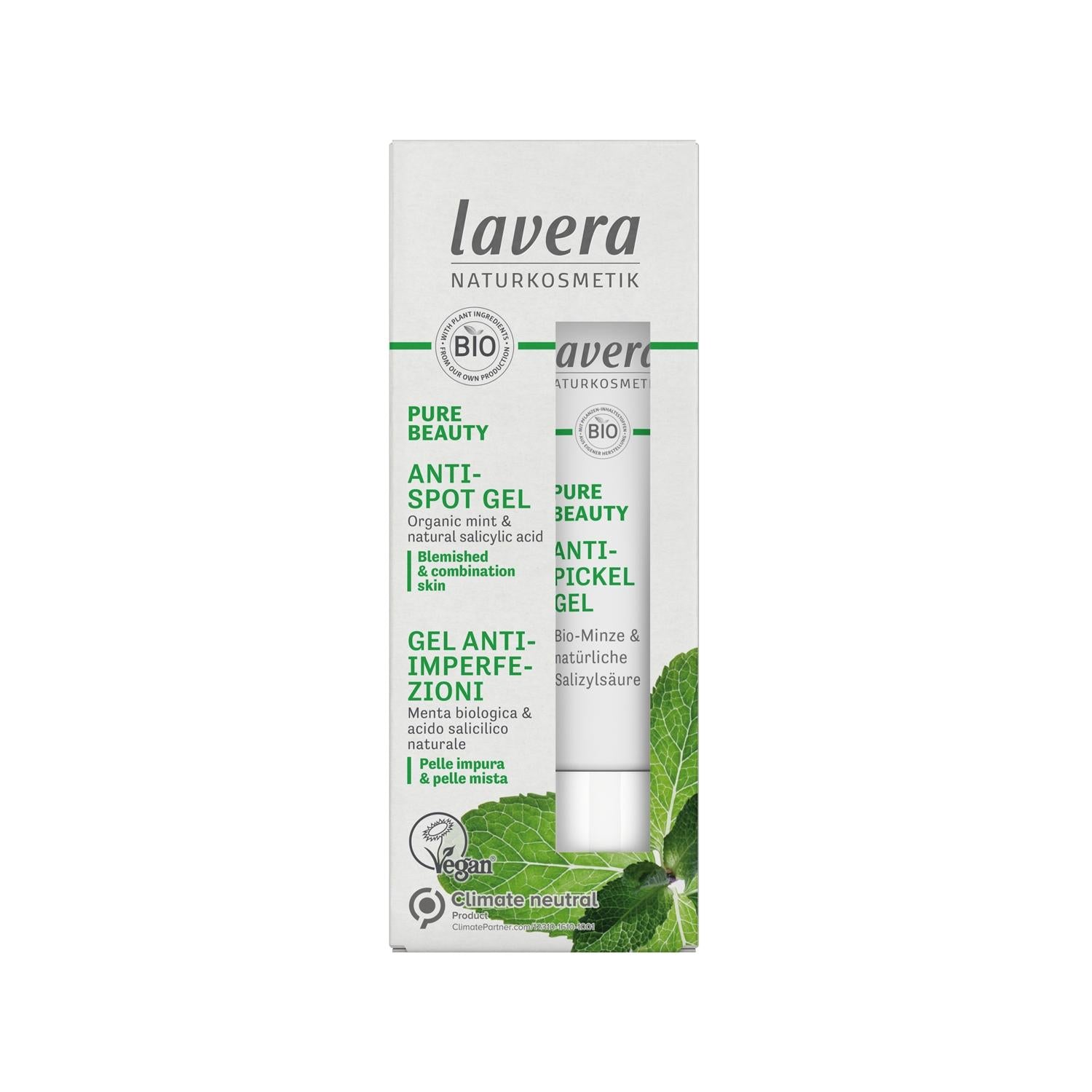 Lavera Pure Beauty Anti-Spot Gel 15ml - Natural Skincare for Acne Treatment