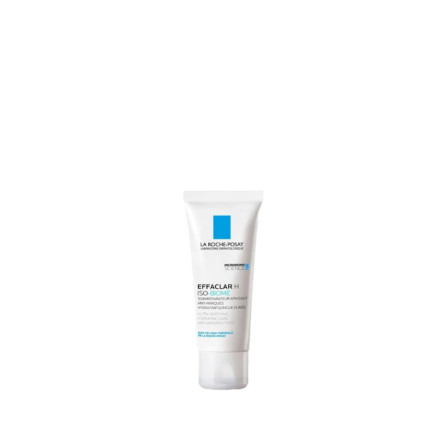 La Roche Posay Effaclar H IsoBiome Moisturizing Cream for Acne-Prone Skin - Hydrating, Soothing, 1.35 fl oz