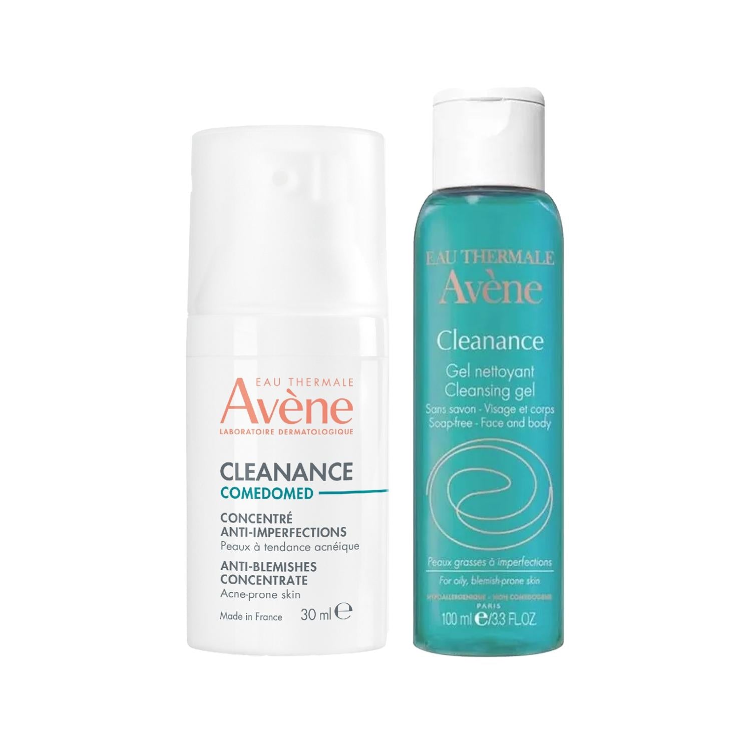 Avene Cleanance: Complete Skincare Kit for Oily, Acne-Prone Skin - Control Oil, Reduce Breakouts & Achieve a Clear Complexion