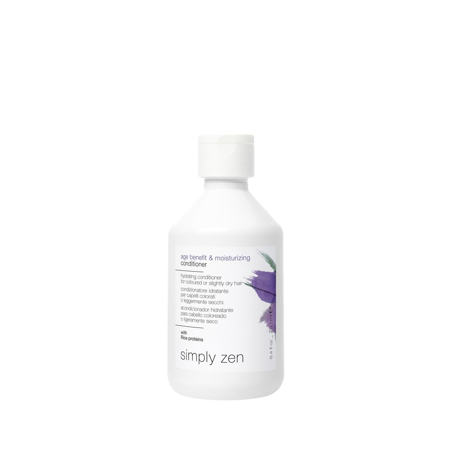 Simply Zen Age Benefit & Moisturizing Hair Cream 250ml - Hydrating, Nourishing Hair Treatment for Dry Damaged Hair