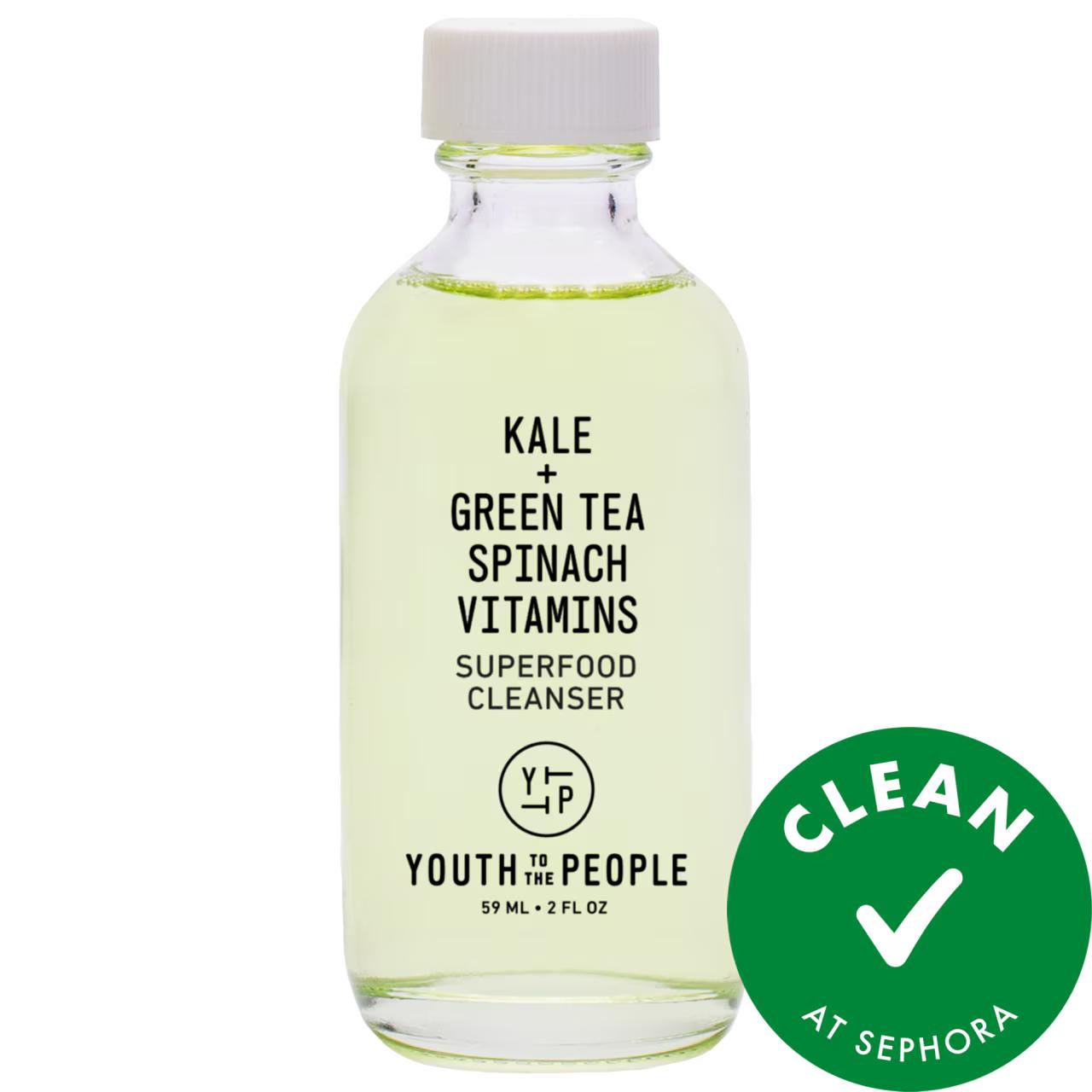 Mini Superfood: Gentle Antioxidant Refillable Cleanser | Vegan & Cruelty-Free Face Wash for Acne-Prone & Oily Skin | pH Balanced Cleanser