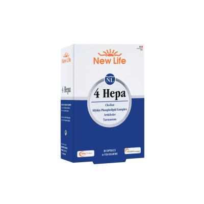 New Life 4 Hepa: Liver Support Supplement - Silibin Phospholipid Complex, Choline, Artichoke & Dandelion for Liver Health & Detox