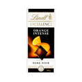 Lindt Excellence Dark Orange Chocolate Bar - Premium Dark Chocolate with Orange Pieces & Almonds