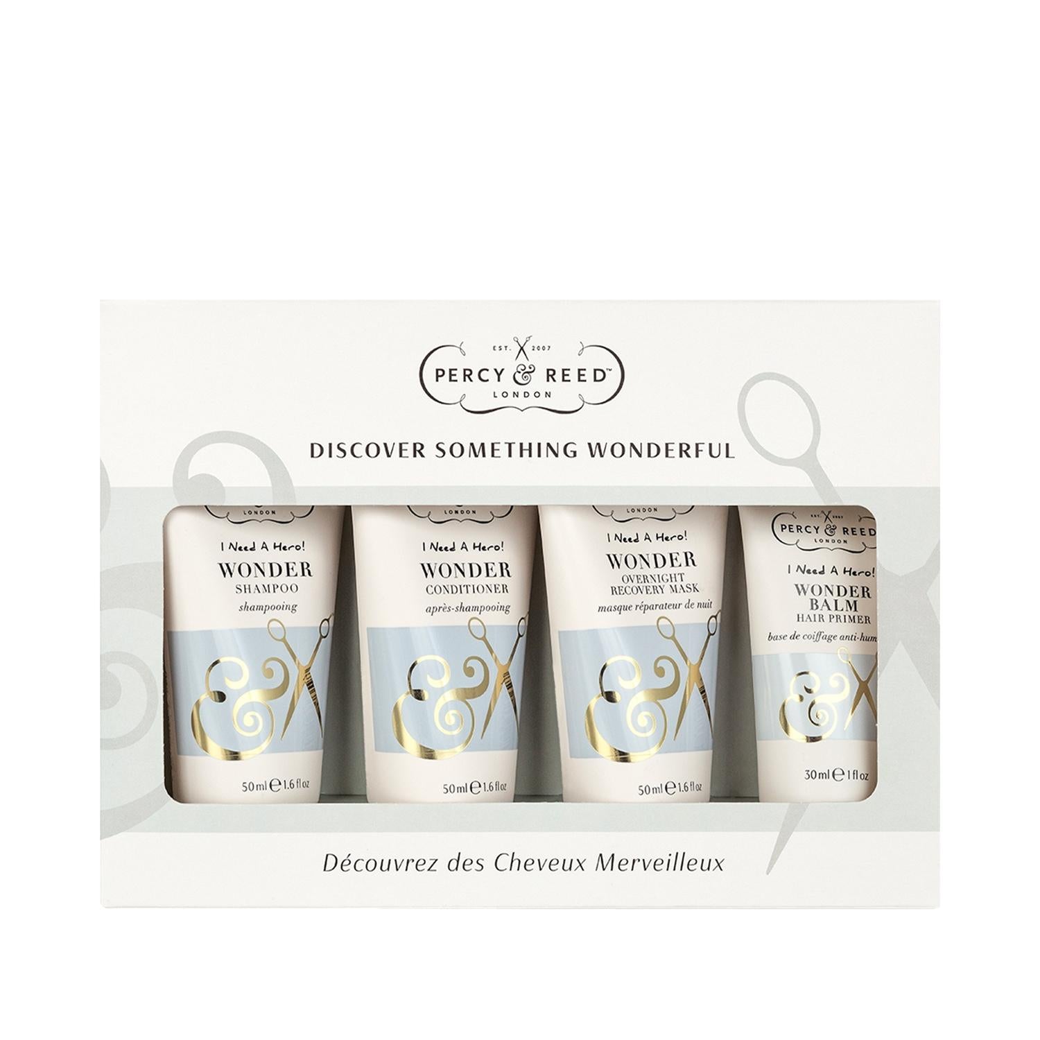 Percy & Reed Discover Something Wonderful Hair Care Set | Complete Routine, Giftable, & Discounted Hair Products