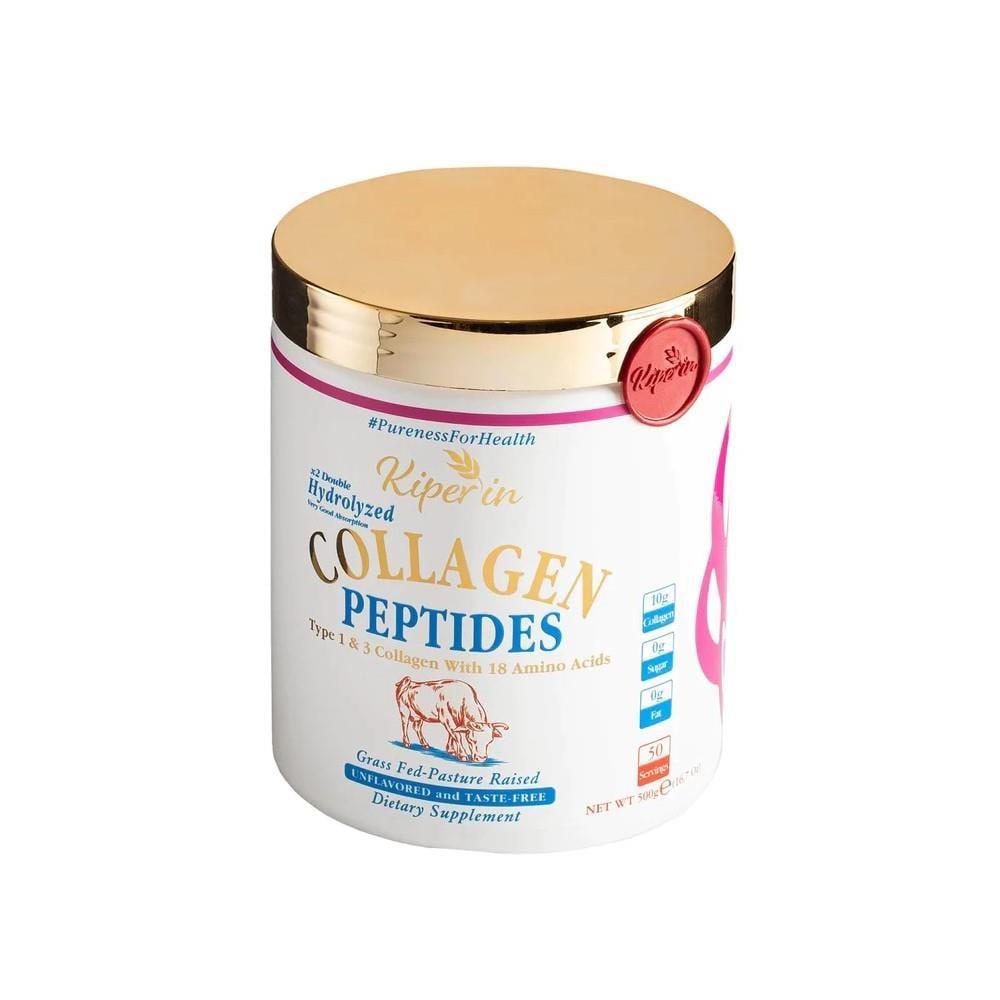 Kiperin Collagen Peptides 50-Day Supply - 500g Collagen Supplement for Skin Health & Anti-Aging