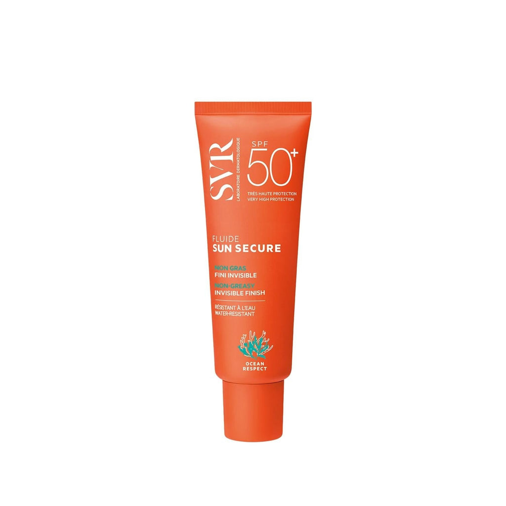 SVR Sun Secure Fluide SPF50+ Sunscreen Lotion - Water Resistant, Non-Greasy, Chemical-Free Protection