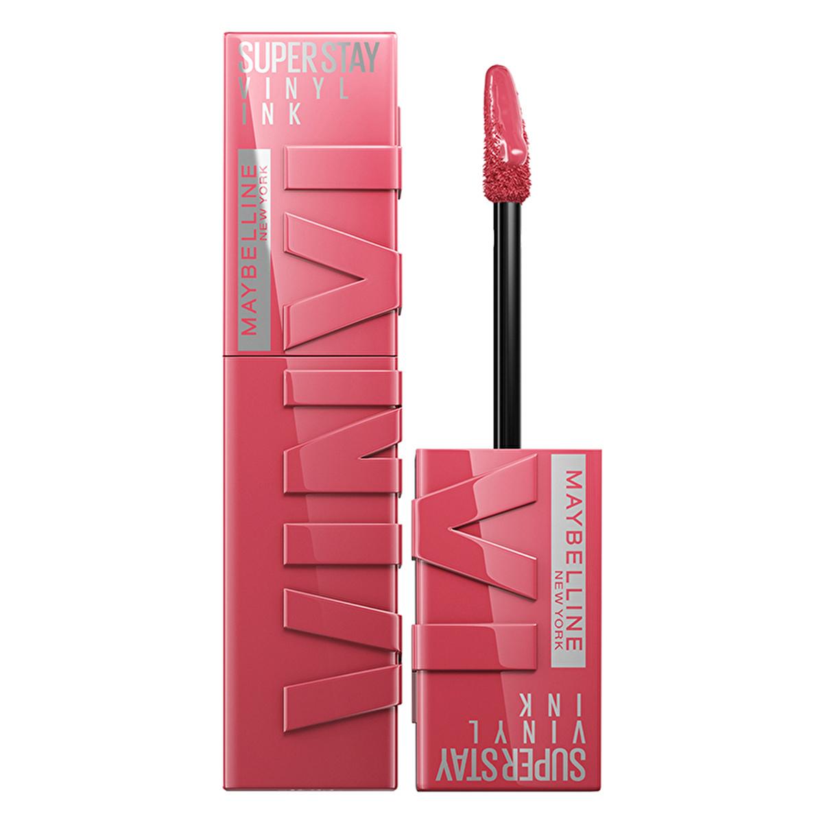Maybelline New York Super Stay Vinyl Ink Liquid Lipstick - Long Lasting, High Shine, Smudge Resistant - 160 Sultry