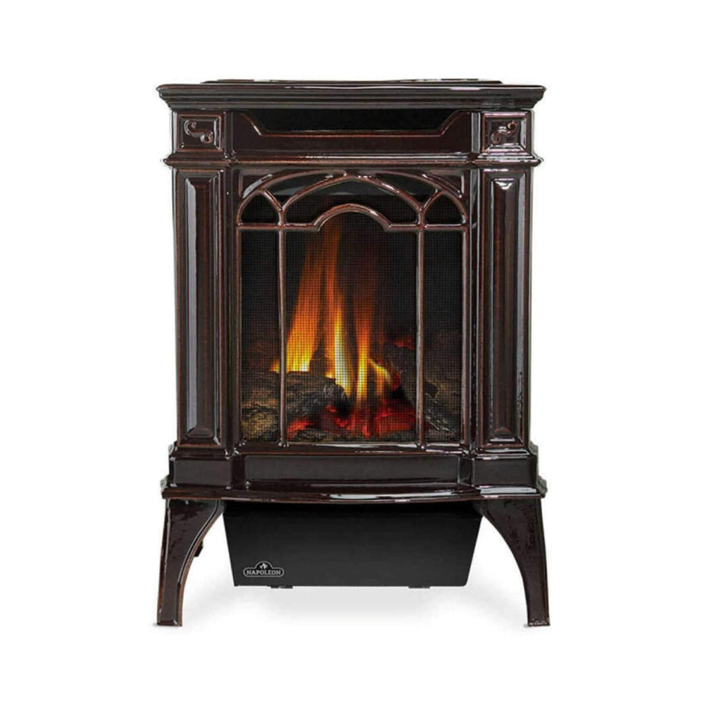 Napoleon Arlington 20 19-Inch Cast Iron Millivolt Ignition Majolica Brown Natural Gas Stove [GDS20NNSB] (SAK43798) – SAKSBY W