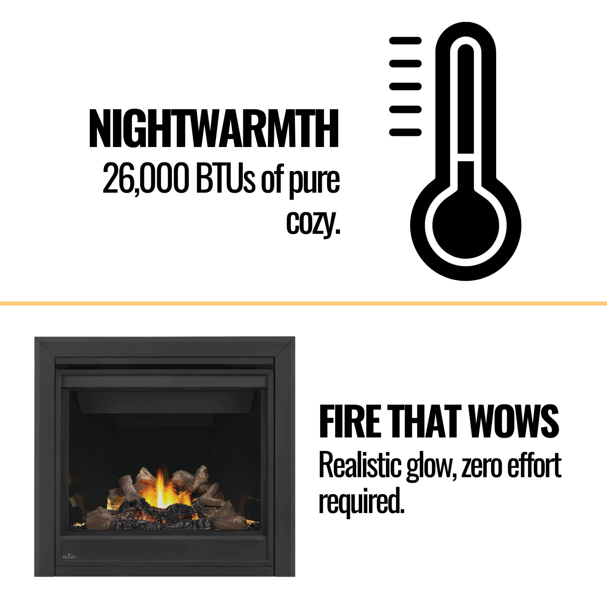 Napoleon Ascent 36 35-Inch Direct Vent Electronic Ignition Fireplace [BX36N/PTRE] (SAK75982) – SAKSBY WHOLESALE, view 4