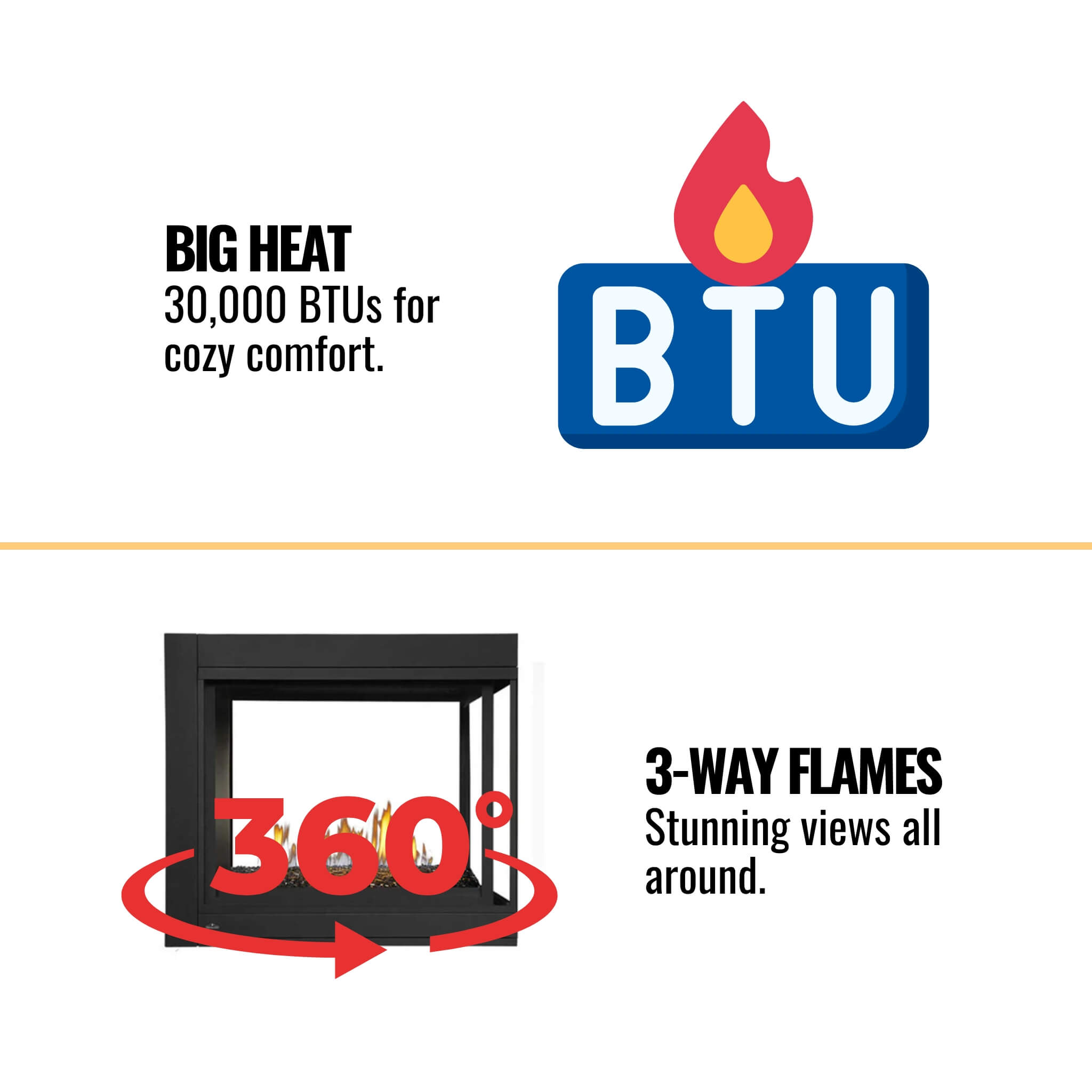 Napoleon Ascent 43-Inch Multi-View 3-Sided Glass Ember Bed Direct Vent Natural Gas Fireplace [BHD4PGN] (SAK62815) – SAKSBY WH