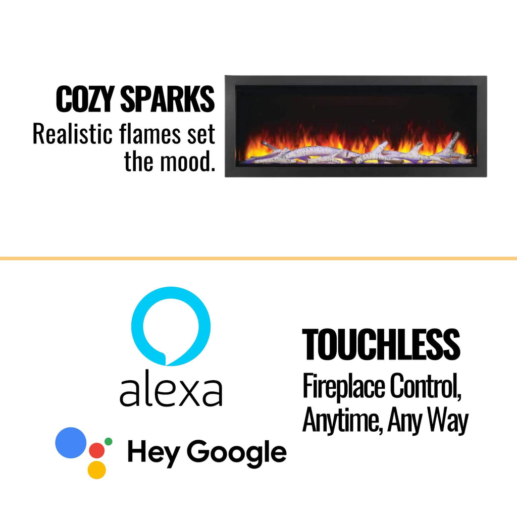 Napoleon Astound Built-In Electric Fireplace With Premium Remote & Mobile App [NEFB50/62/74/96AB] (SAK34921) – SAKSBY WHOLESA