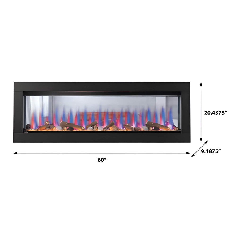 Napoleon Clearion Elite 60-Inch Fully Recessed See Thru Wall Mounted Electric Fireplace [NEFBD60HE] (SAK31716) – SAKSBY WHOLE