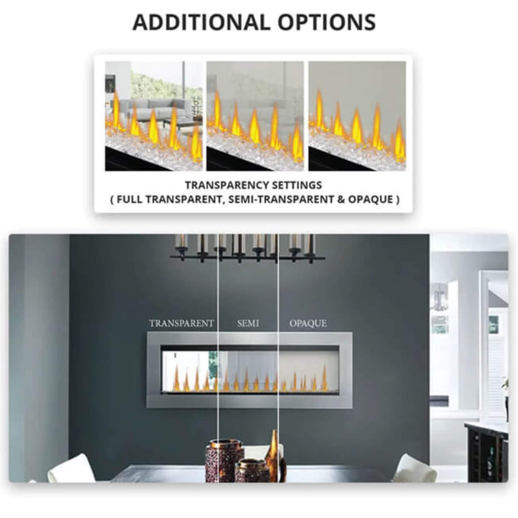 Napoleon Clearion Elite 60-Inch Fully Recessed See Thru Wall Mounted Electric Fireplace [NEFBD60HE] (SAK31716) – SAKSBY WHOLE