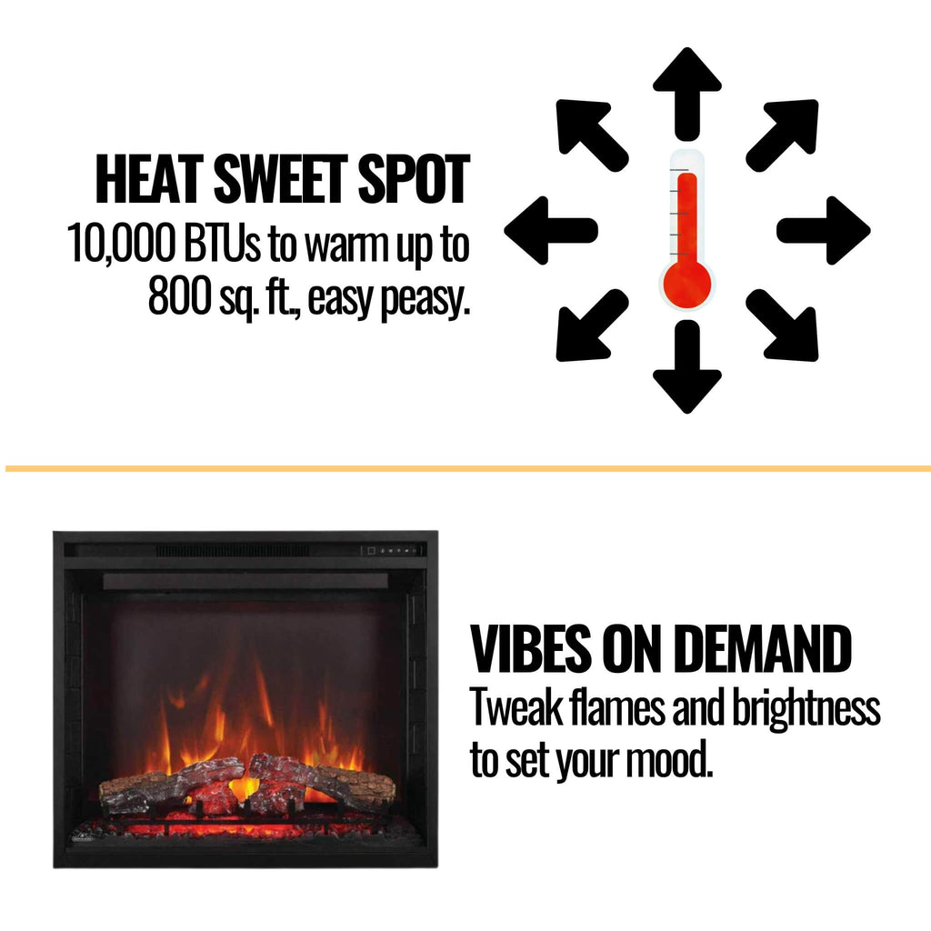 Napoleon Element Self-Trimming Built-In Electric Fireplace [NEFB36/42H-BS-1] (SAK58173) – SAKSBY WHOLESALE, view 12