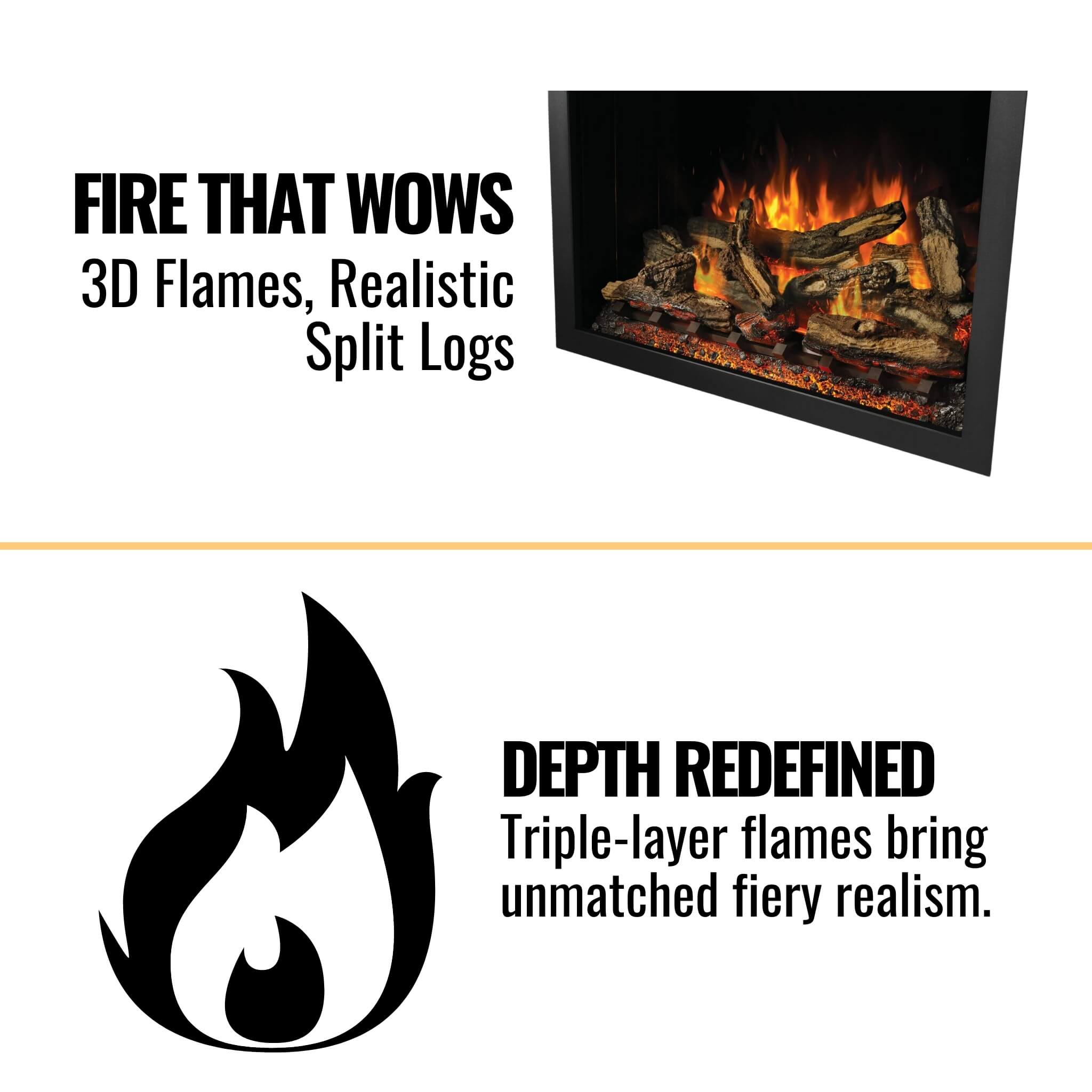 Napoleon Elevation Built-In Electric Fireplace [NEFB36/42H-MF] (SAK25428) – SAKSBY WHOLESALE, view 6