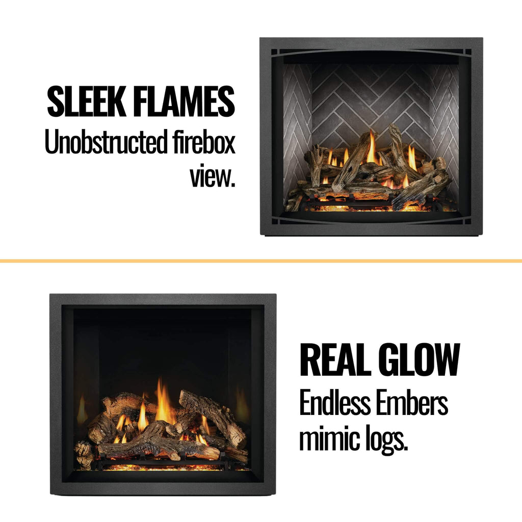 Napoleon Elevation X 36 38-Inch Direct Vent Electronic Ignition Propane Gas Fireplace With Remote Control [EX36N/PTEL] (SAK83