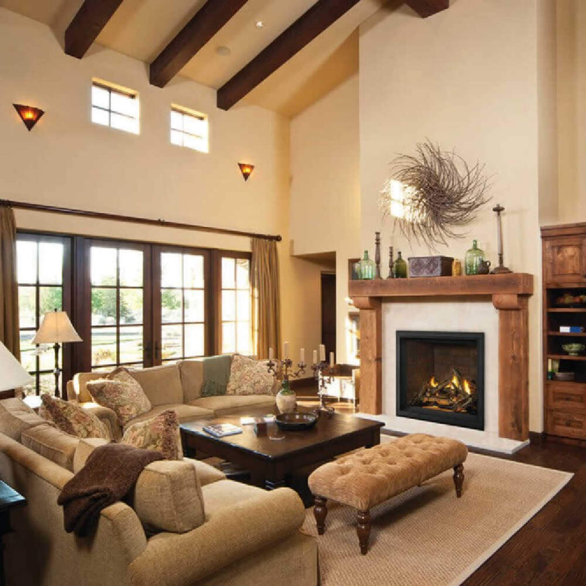 Napoleon Elevation X 36 38-Inch Direct Vent Electronic Ignition Propane Gas Fireplace With Remote Control [EX36N/PTEL] (SAK83