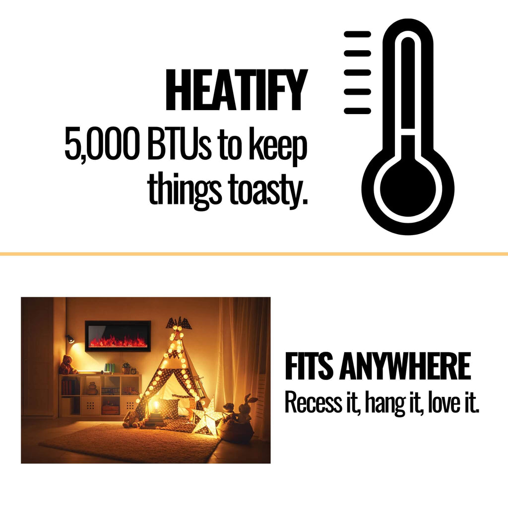 Napoleon Entice Wall-Hanging Electric Fireplace With Multi-Function Remote Control (SAK74519) – SAKSBY WHOLESALE, view 13