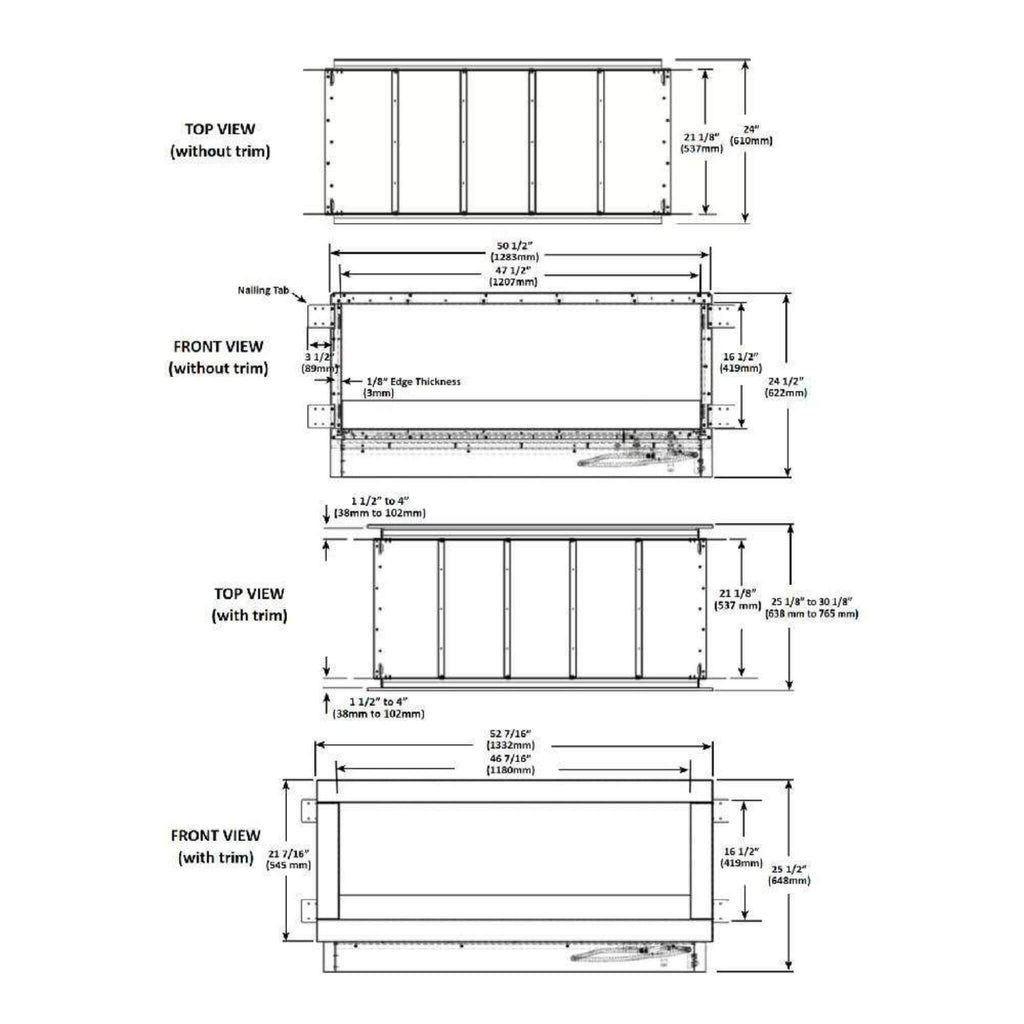 Napoleon Galaxy 48 50-Inch Outdoor Linear See-Thru Electronic Start Natural Gas Fireplace [GSS48STE] (SAK67432) – SAKSBY WHOL