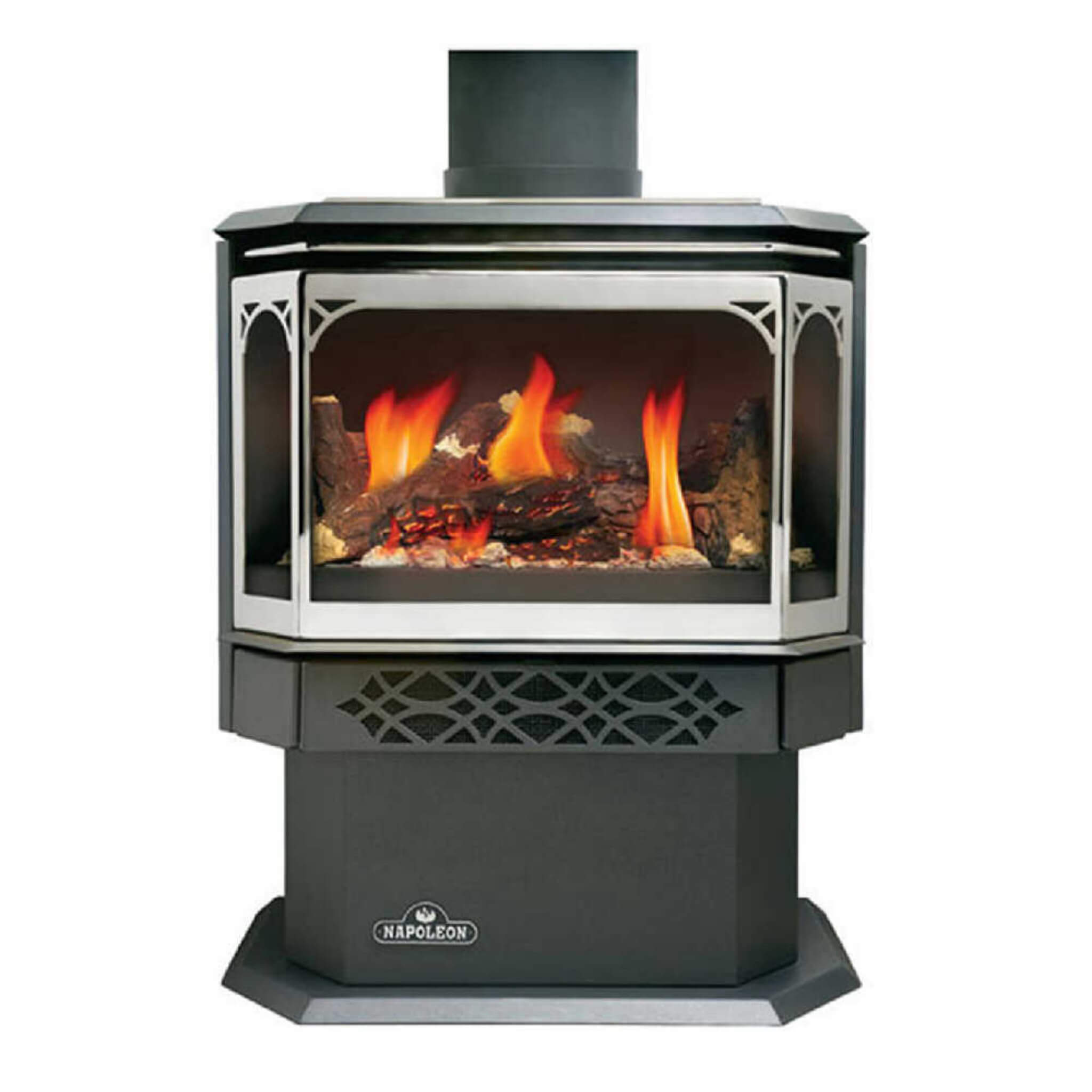 Napoleon Haliburton 50 22-Inch Direct Vent Millivolt Ignition Compact Natural Gas Stove [GDS28-1NSB] (SAK81523) – SAKSBY WHOL