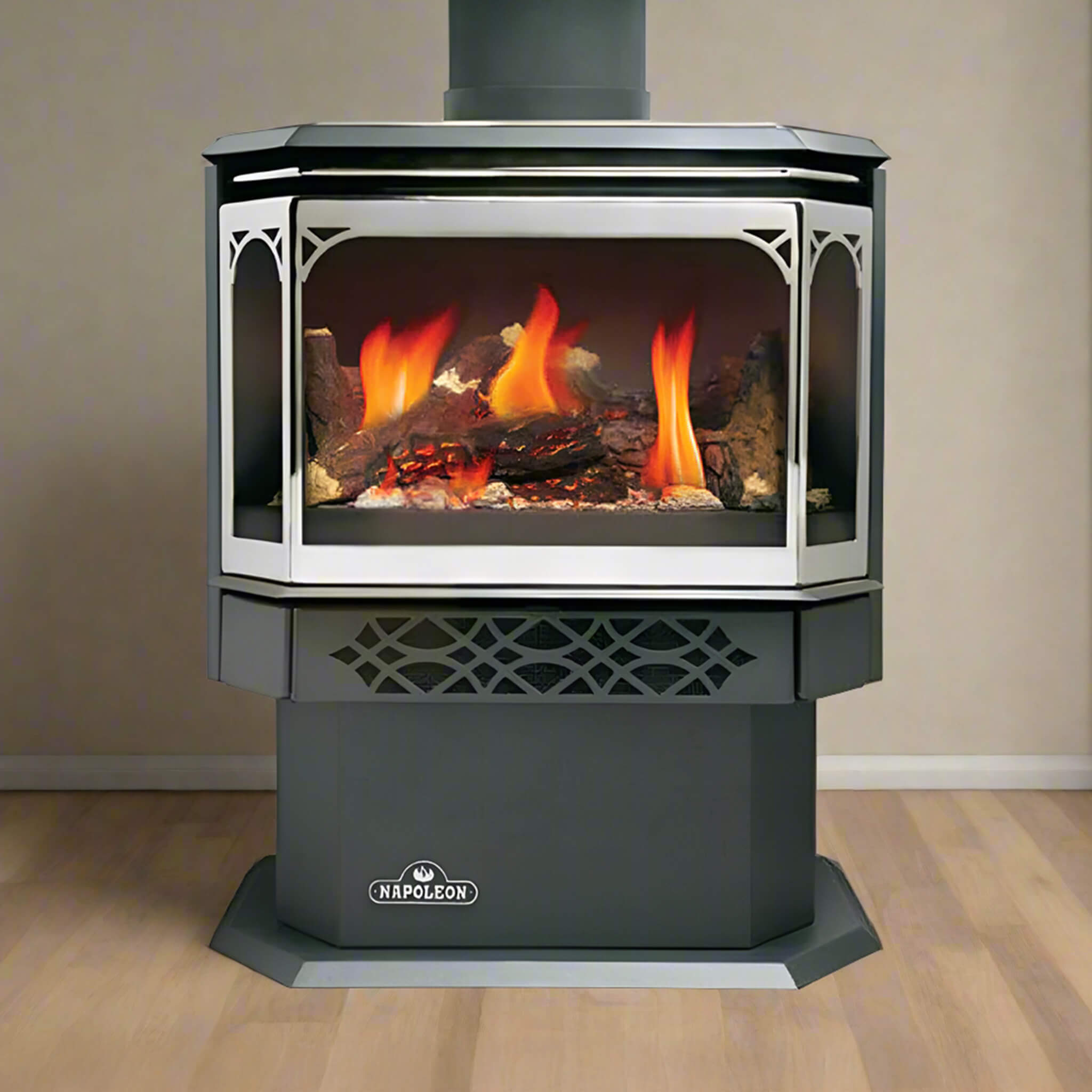 Napoleon Haliburton 50 22-Inch Direct Vent Millivolt Ignition Compact Natural Gas Stove [GDS28-1NSB] (SAK81523) – SAKSBY WHOL