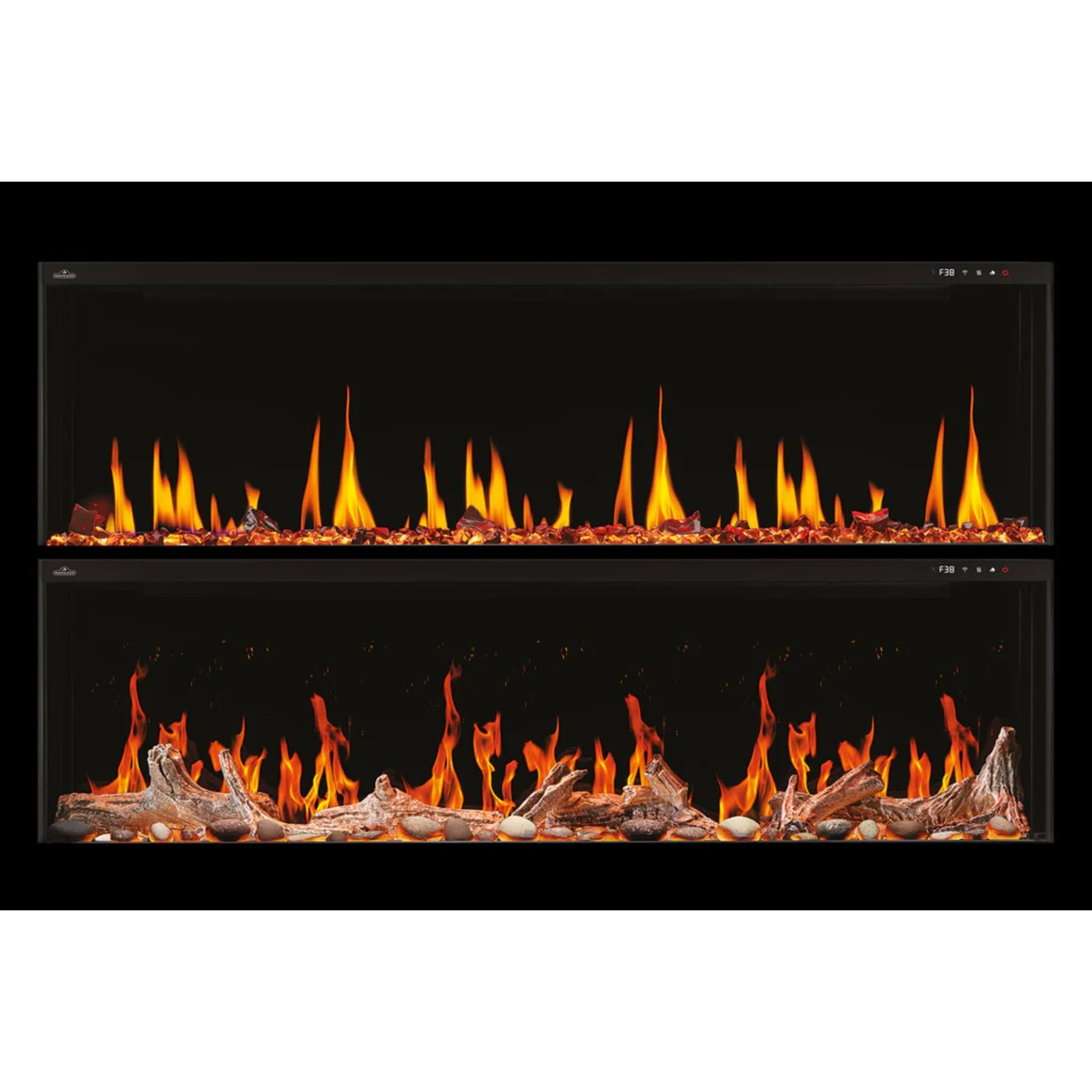 Napoleon Luminex 65-Inch LCD Built-In Electric Fireplace With Remote Control [NEFL65LCD-3SV] (SAK83665) – SAKSBY WHOLESALE, v