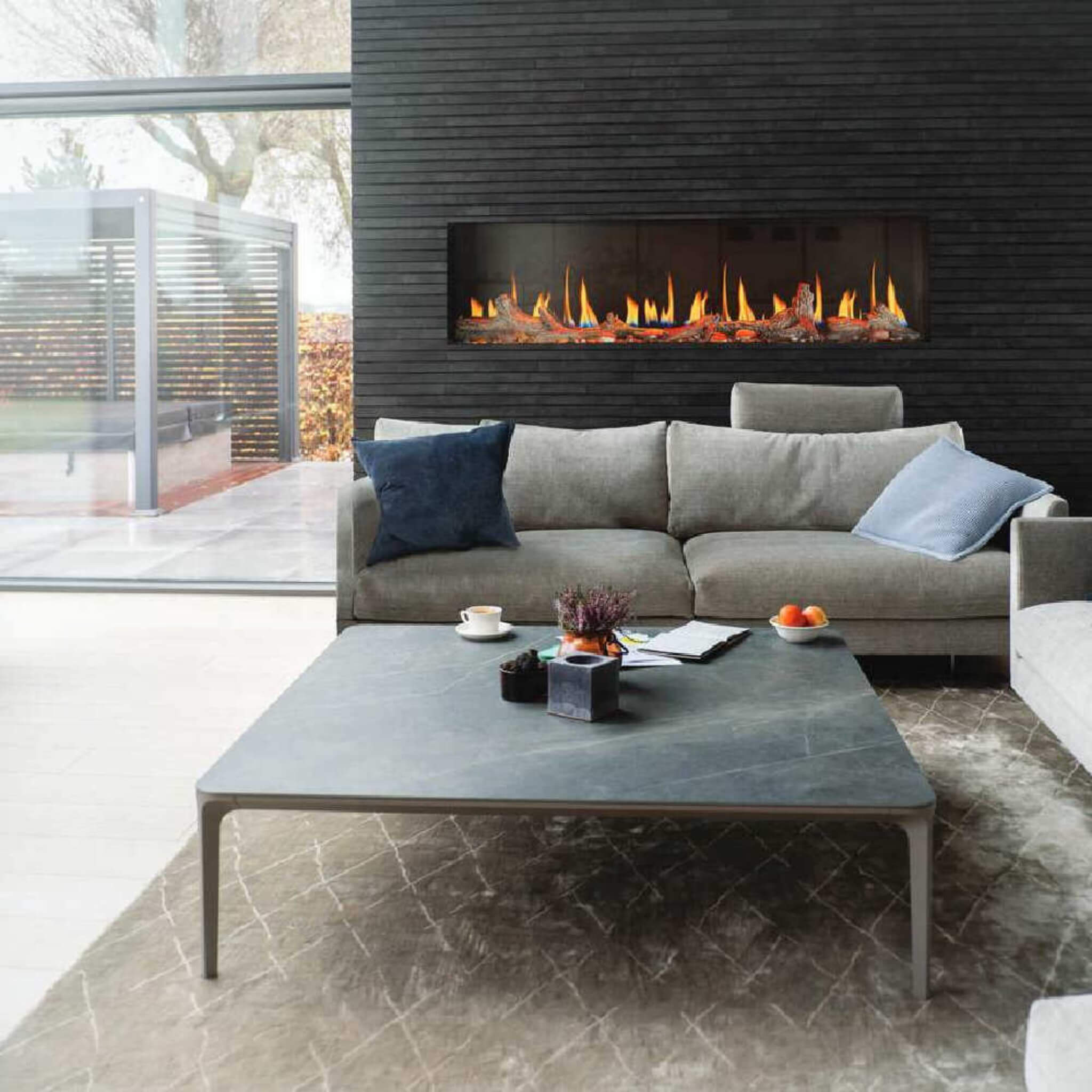 Napoleon Luminex 65-Inch LCD Built-In Electric Fireplace With Remote Control [NEFL65LCD-3SV] (SAK83665) – SAKSBY WHOLESALE, v