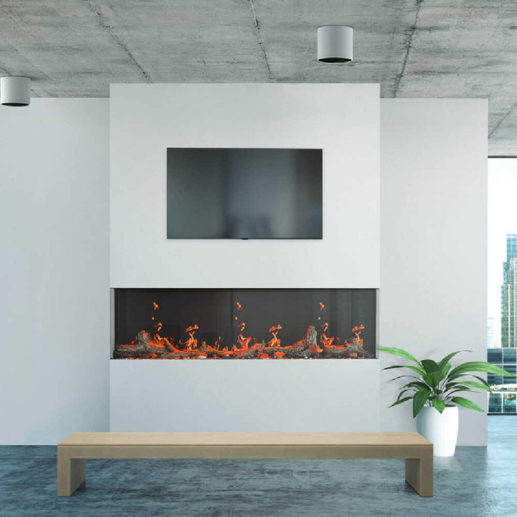 Napoleon Luminex 65-Inch LCD Built-In Electric Fireplace With Remote Control [NEFL65LCD-3SV] (SAK83665) – SAKSBY WHOLESALE, v
