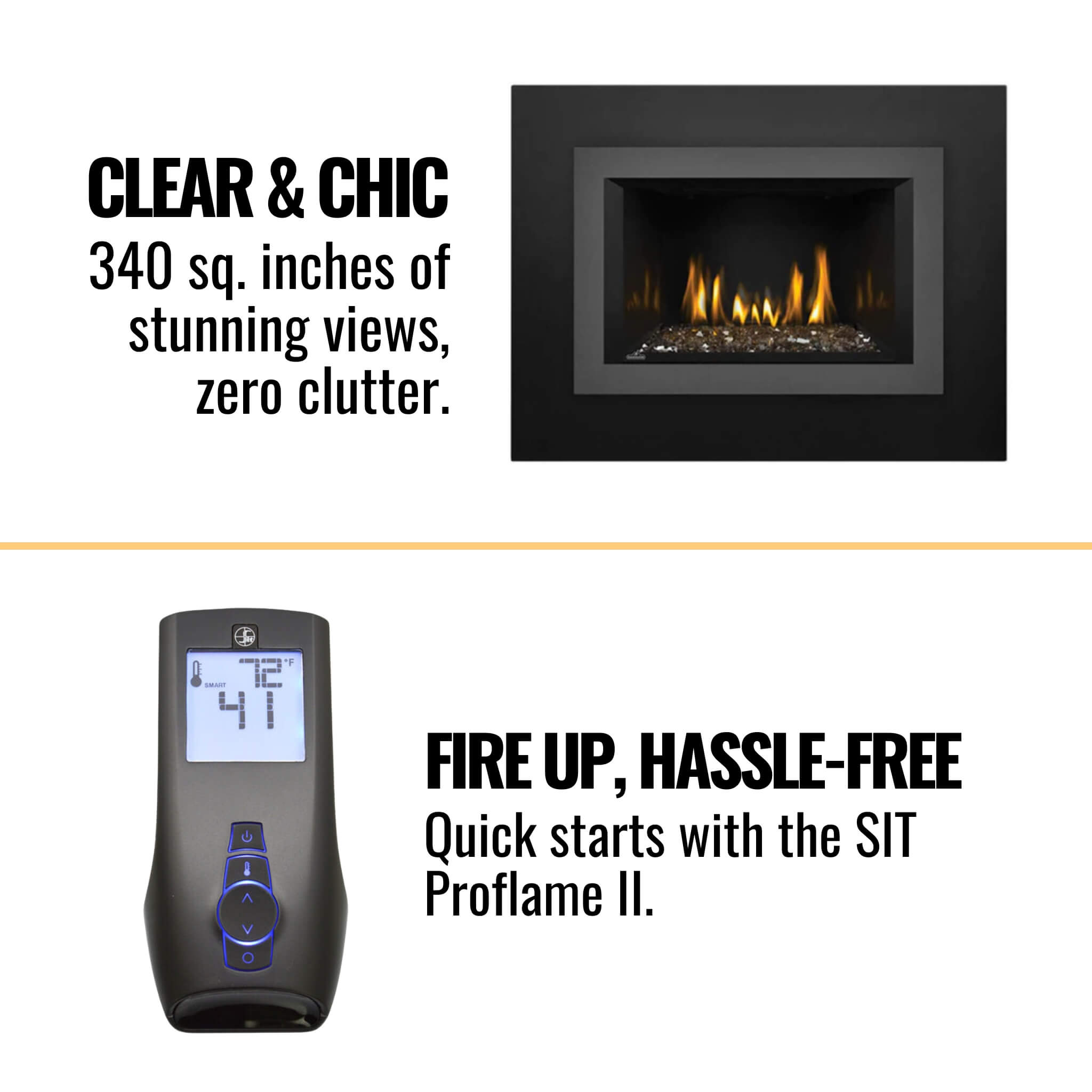 Napoleon Oakville 3 Glass Direct Vent Electronic Ignition Natural Gas Fireplace Insert, 28" [GDIG3N] (SAK29675) – SAKSBY WHOL