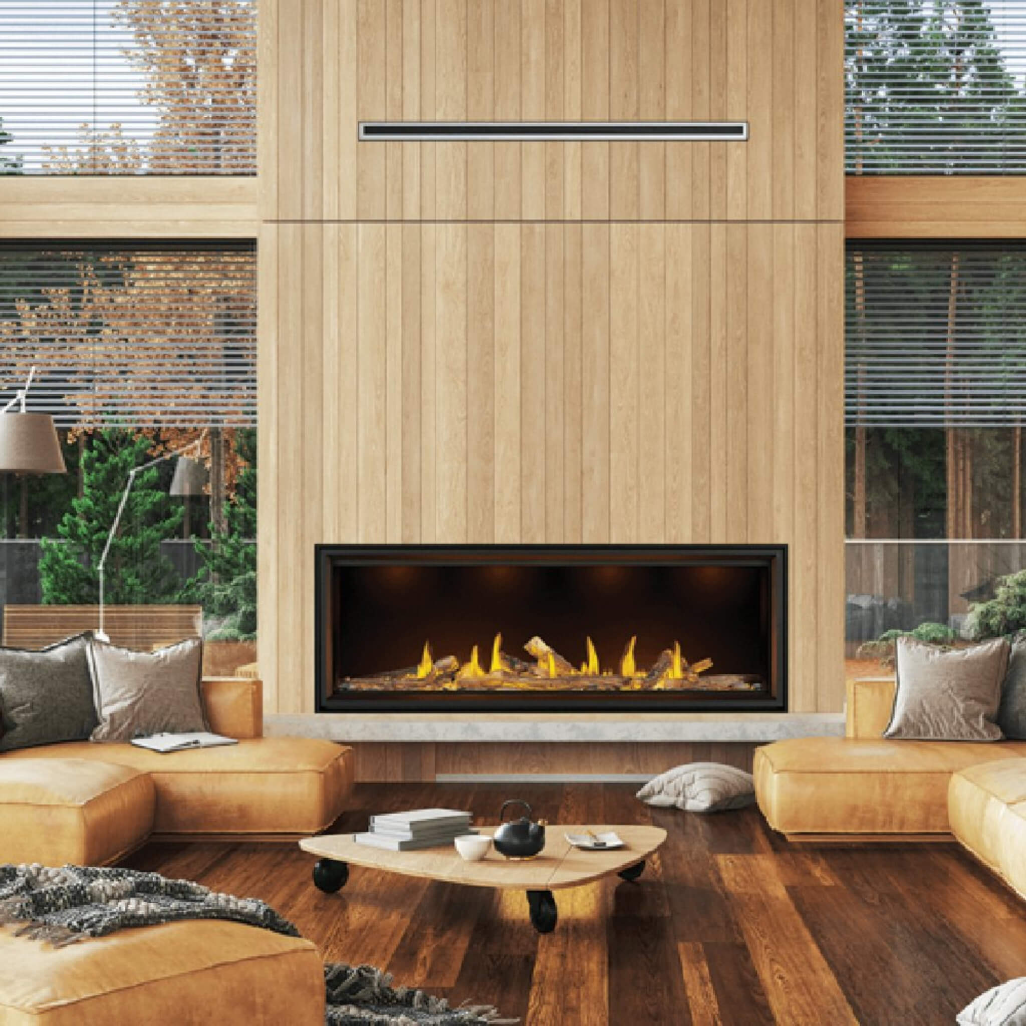 Napoleon Tall Linear Vector Direct Vent Natural Gas Fireplace With Remote Control [TLV50/62/74N] (SAK58256) – SAKSBY WHOLESAL