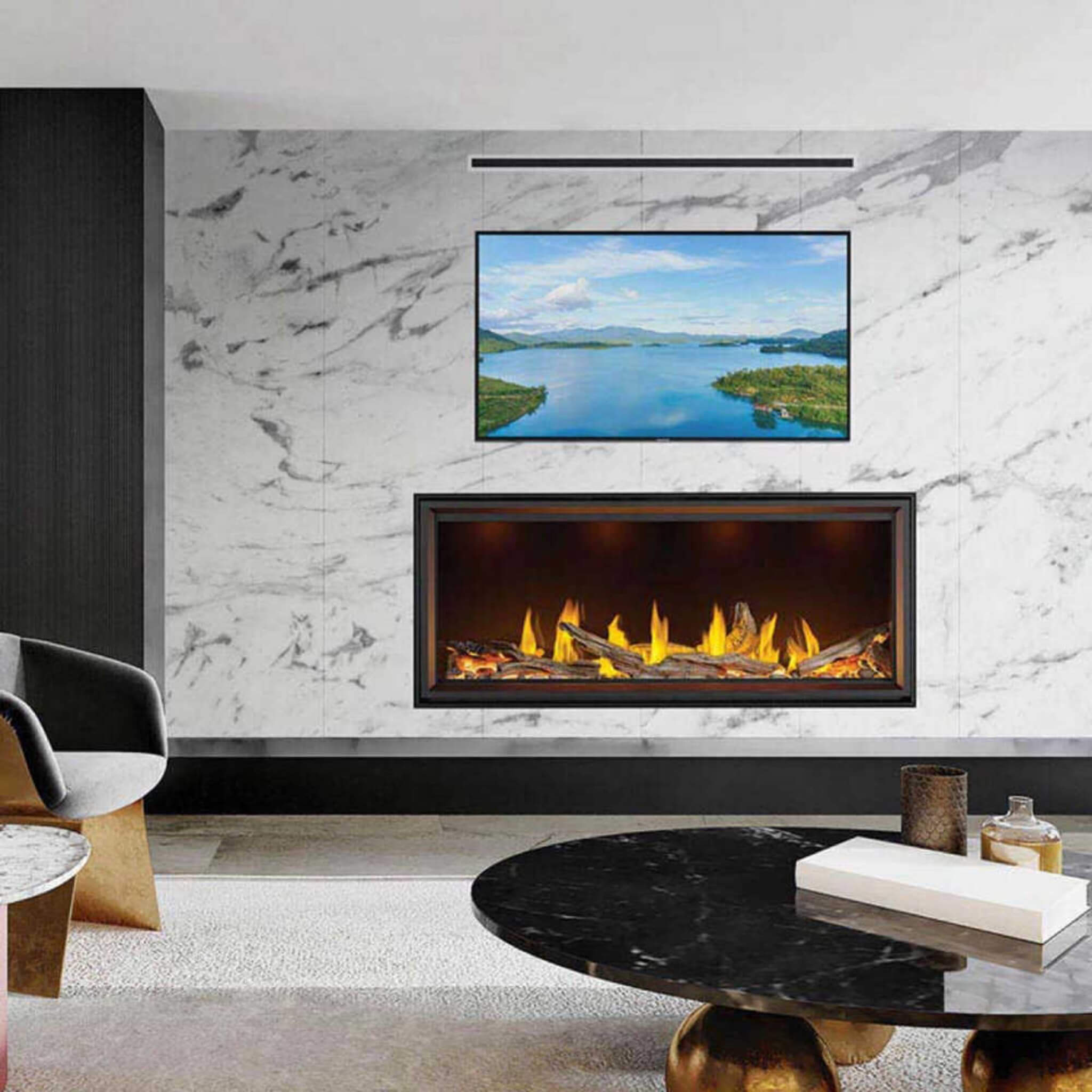 Napoleon Tall Linear Vector Direct Vent Natural Gas Fireplace With Remote Control [TLV50/62/74N] (SAK58256) – SAKSBY WHOLESAL