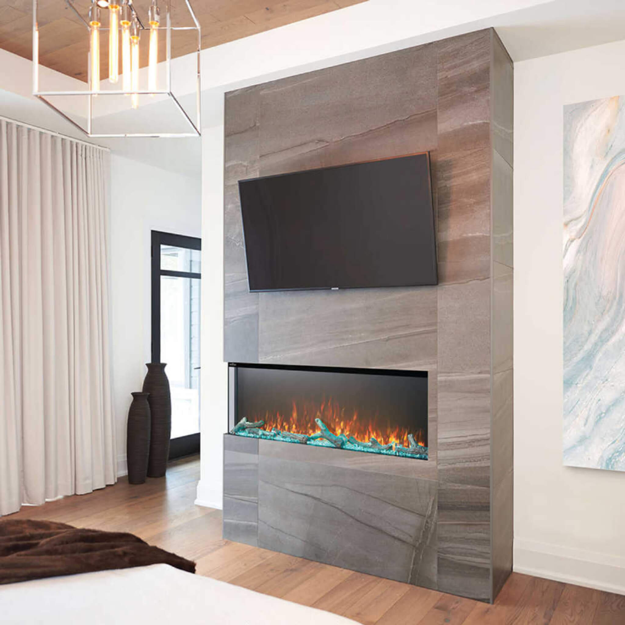 Napoleon Trivista 3 Sided Built-In Electric Linear Fireplace [NEFB50H/60H-3SV] (SAK32567) – SAKSBY WHOLESALE, view 3