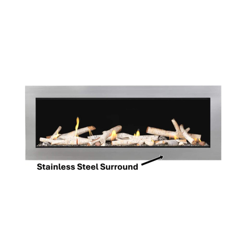 Napoleon Vector 50 Single-Sided 65-Inch Direct Vent Electronic Natural Gas Fireplace With Night Light System [LV50N-2] (SAK29