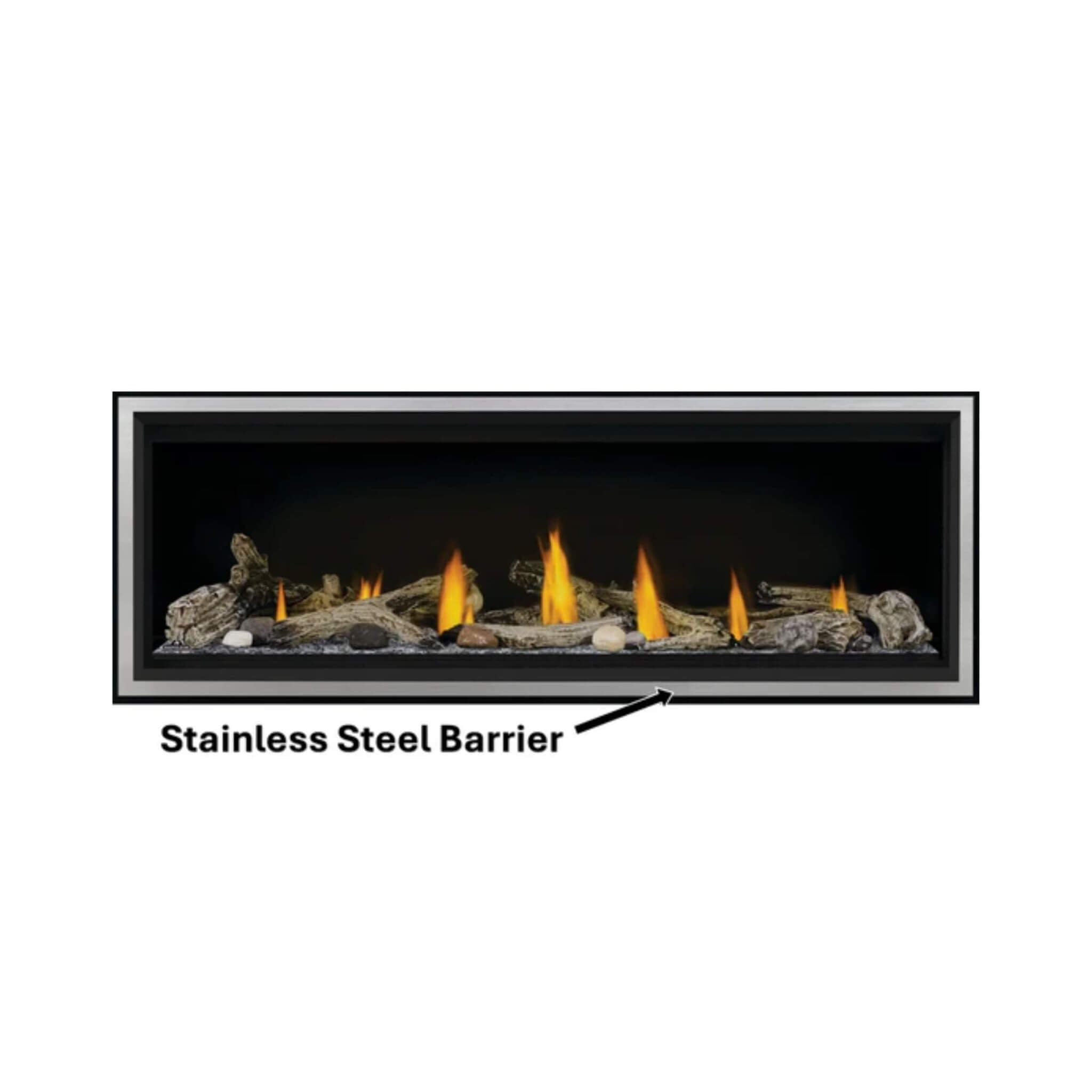Napoleon Vector 50 Single-Sided 65-Inch Direct Vent Electronic Natural Gas Fireplace With Night Light System [LV50N-2] (SAK29