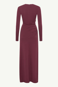 Natalie Rouched Jersey Maxi Dress - Port Royale Clothing Veiled 