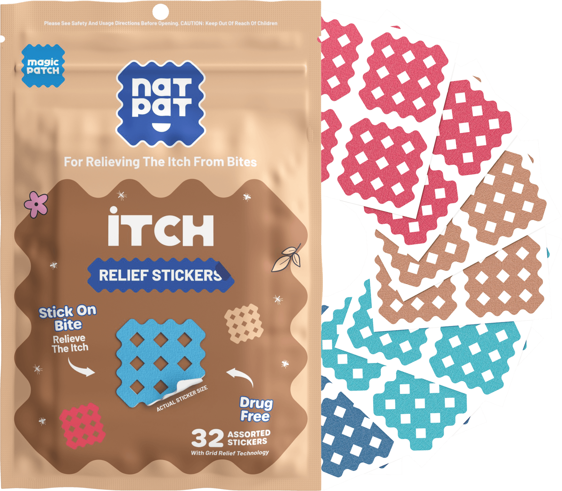 MagicPatch Itch Relief Patches | Anti-Itch Treatment for Mosquito Bite Relief