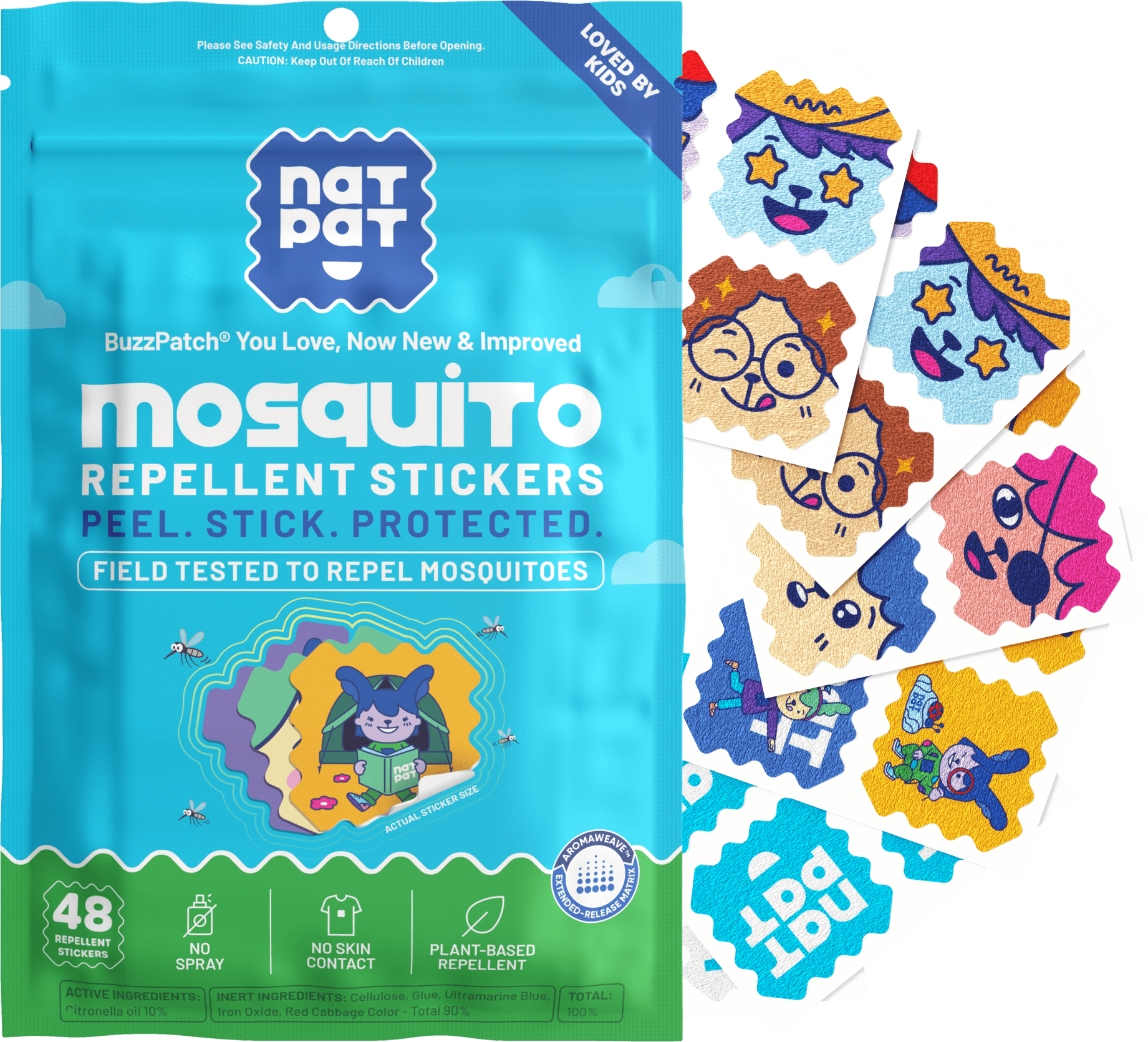 Natural Mosquito Repellent Patches for Kids