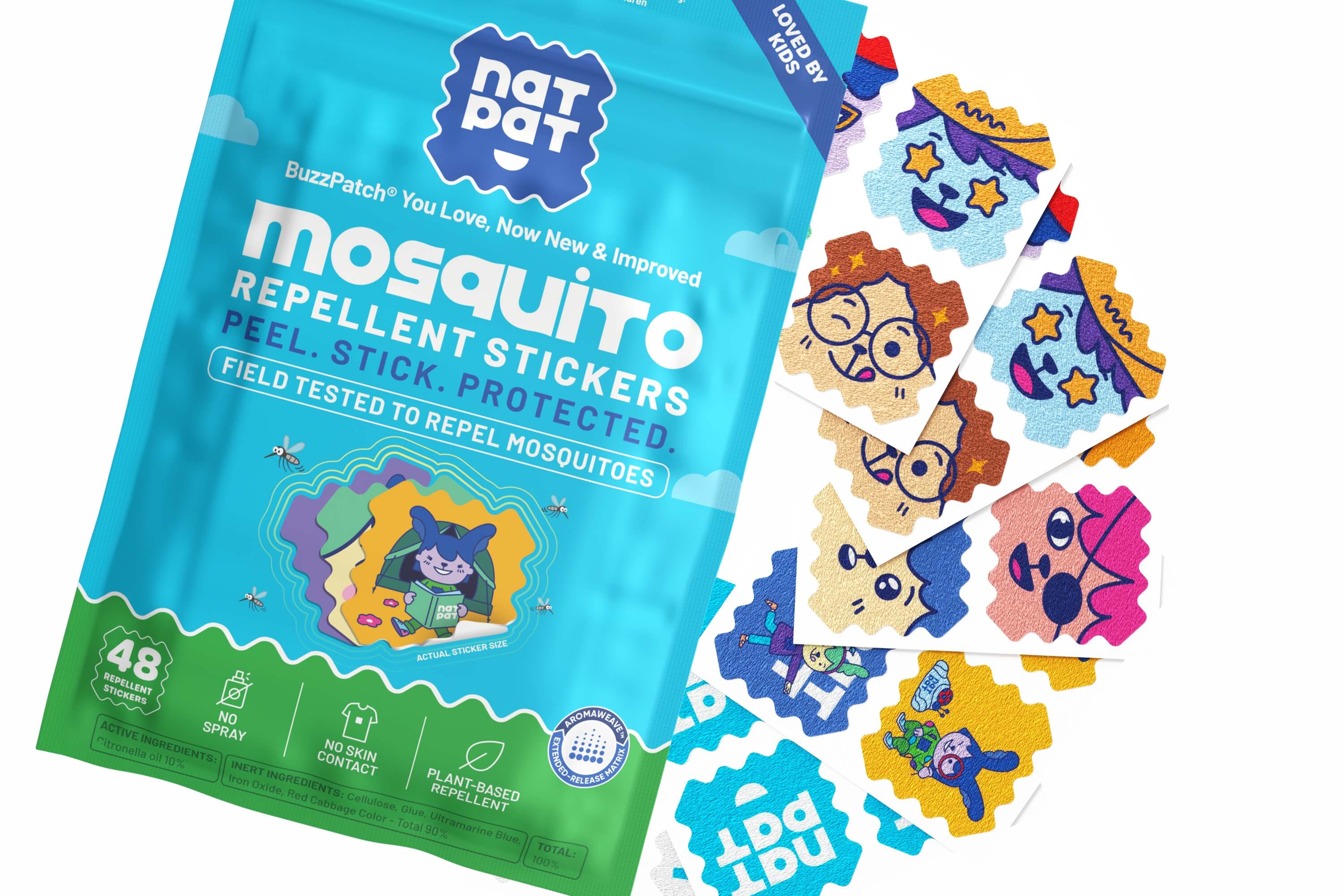 Natural Mosquito Repellent Patches for Kids