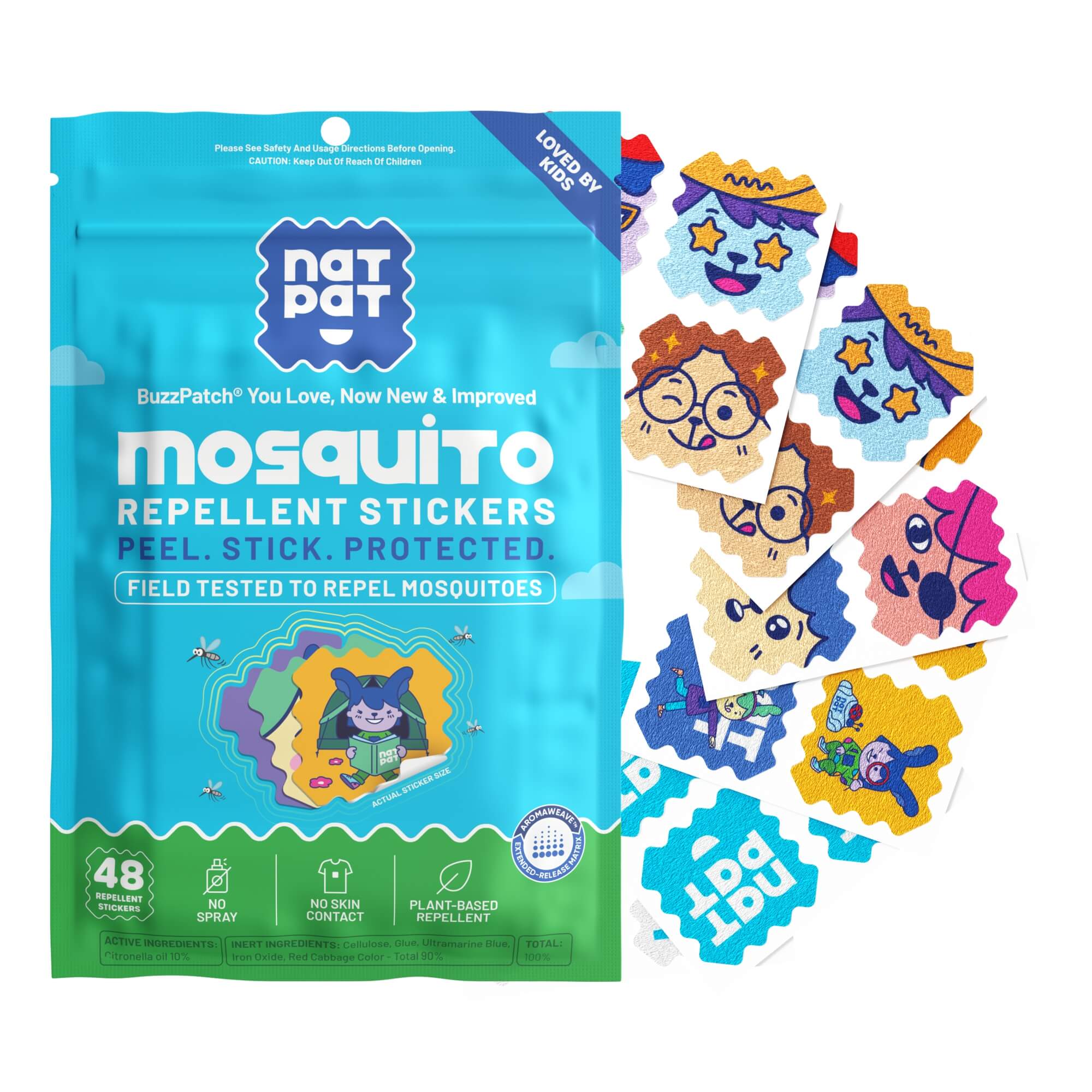 Natural Mosquito Repellent Patches for Kids