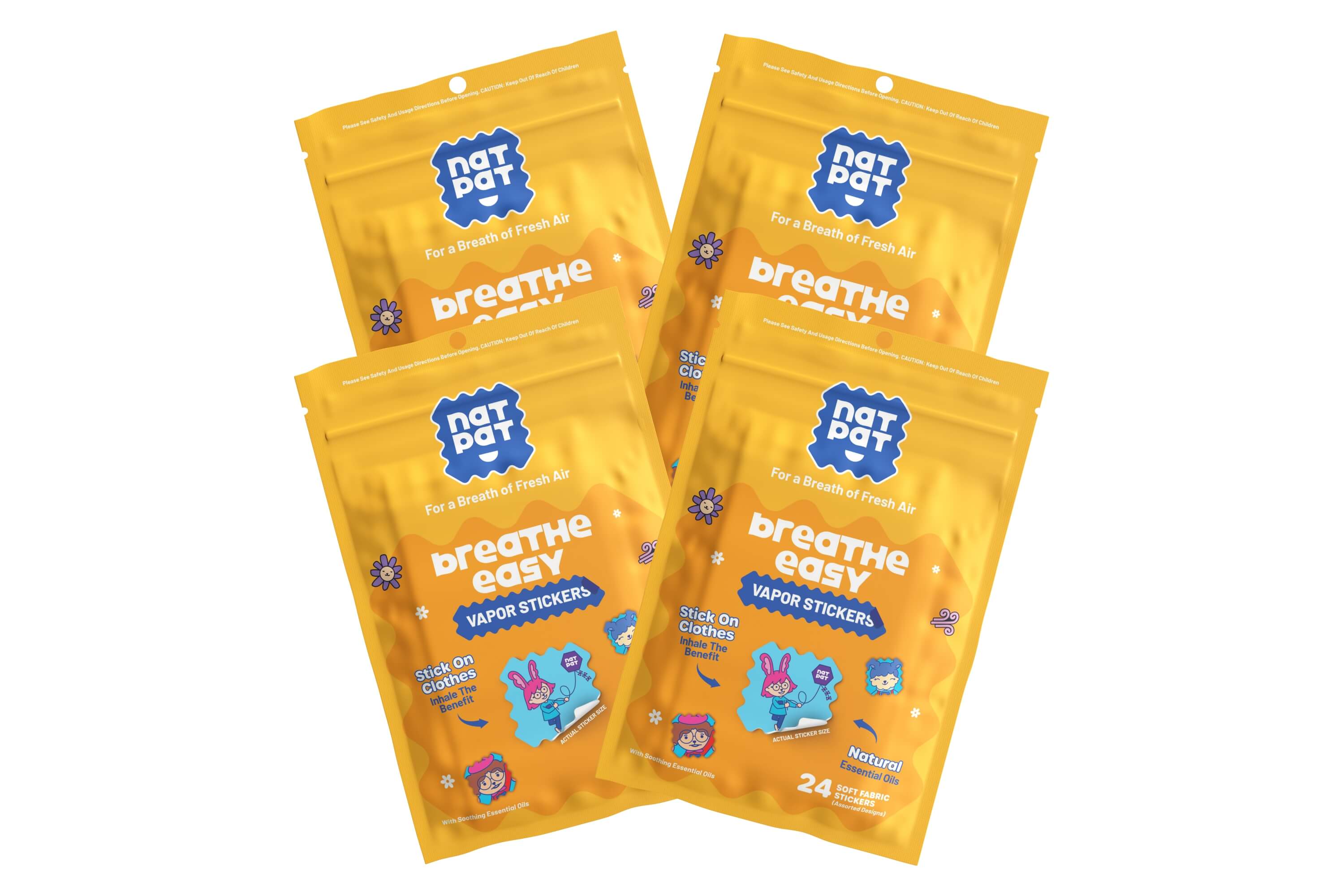 StuffyPatch - Breath Easy Stickers
